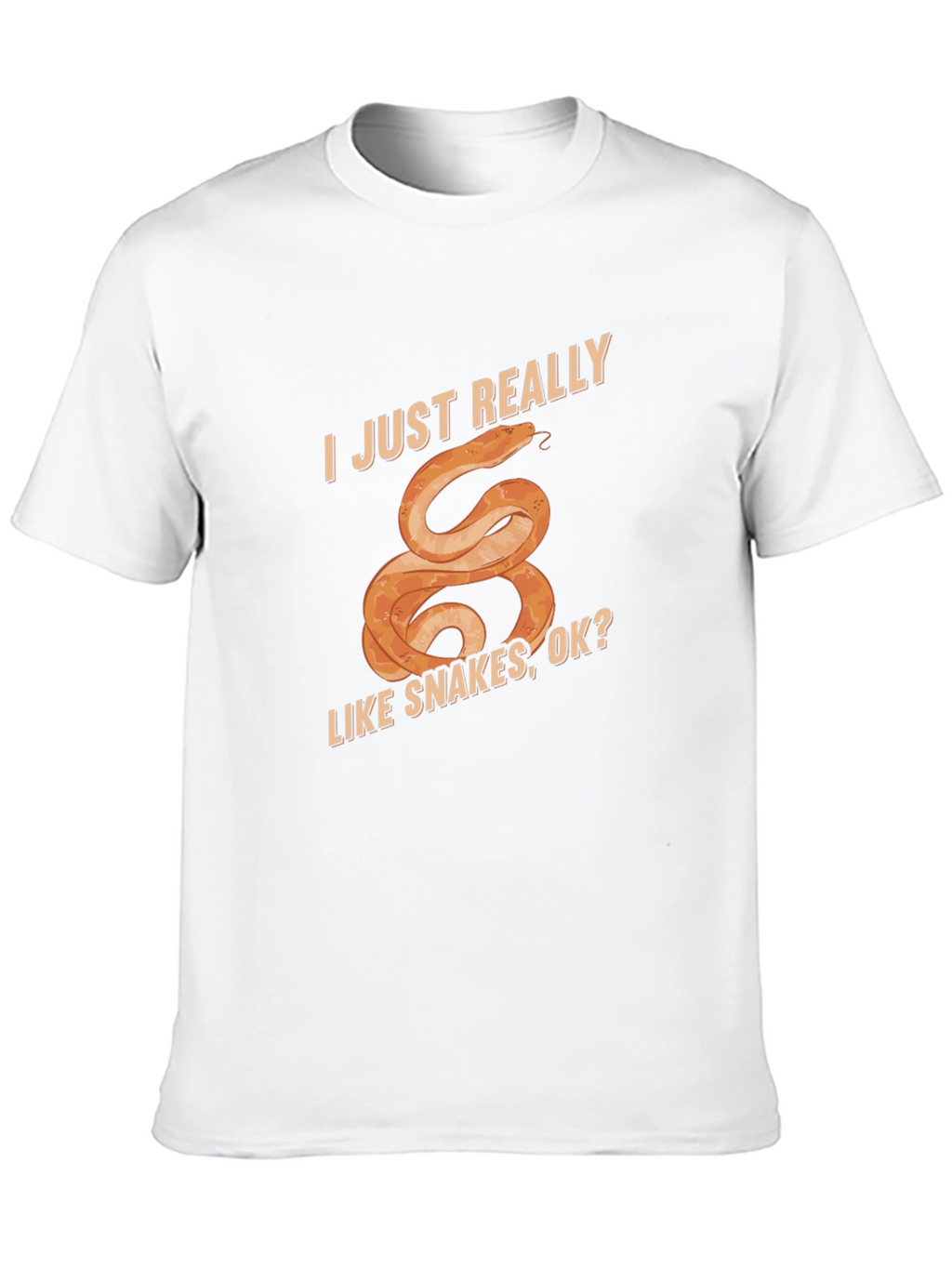 I Just Really Like Snakes T-Shirt Fun Graphic Tee