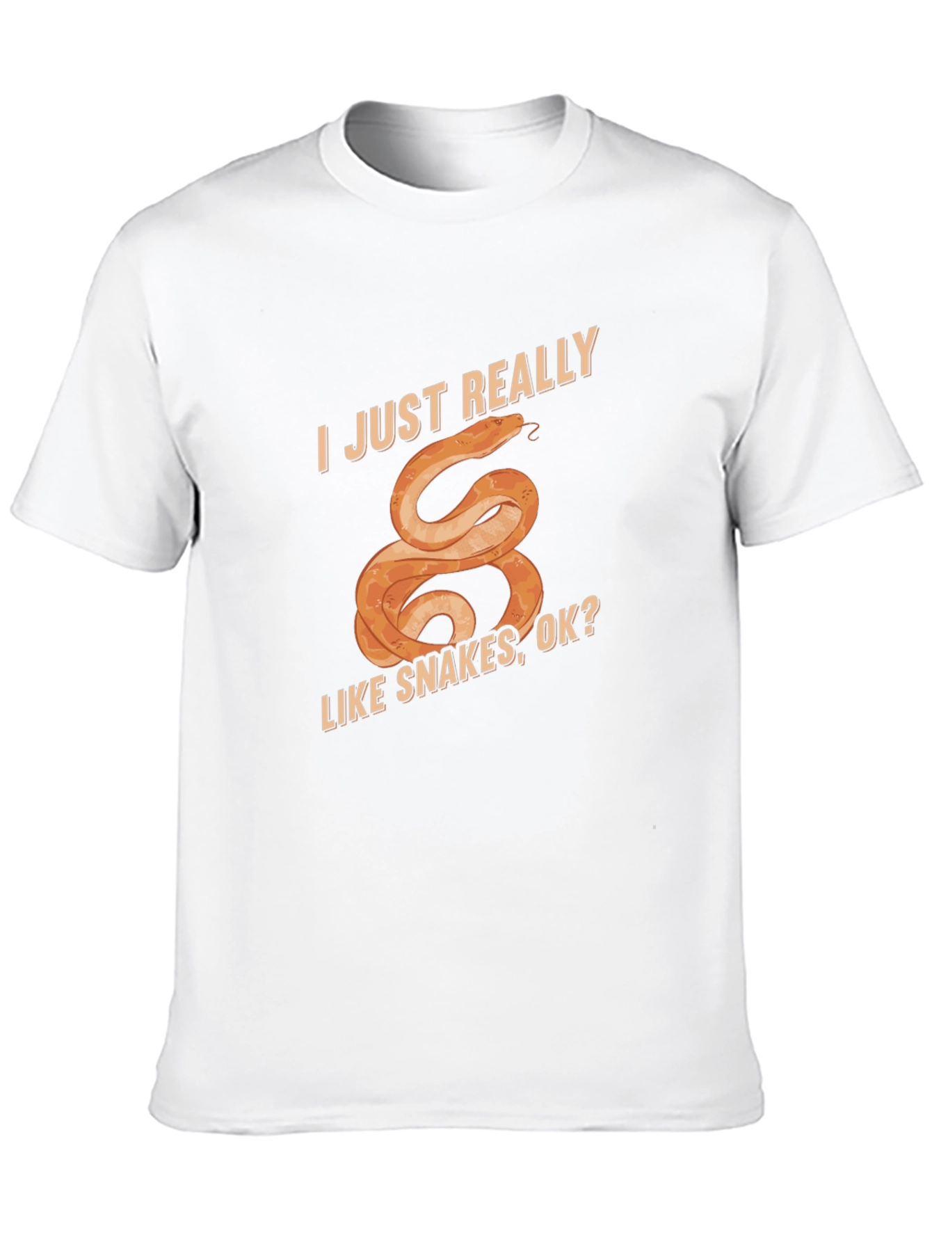 I Just Really Like Snakes T-Shirt Fun Graphic Tee