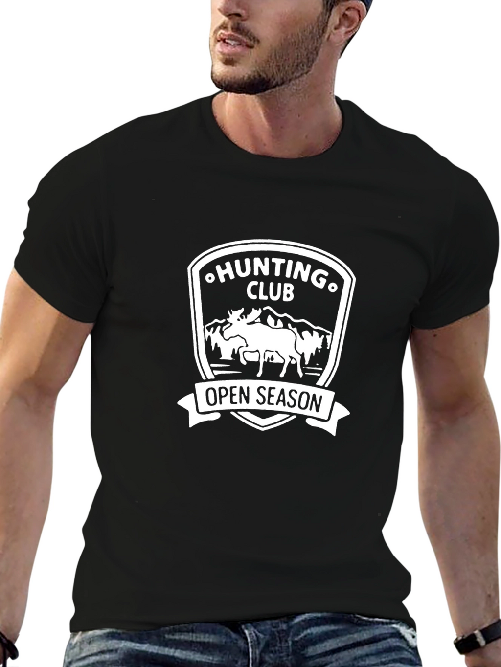 Hunting Club Open Season Black T-Shirt