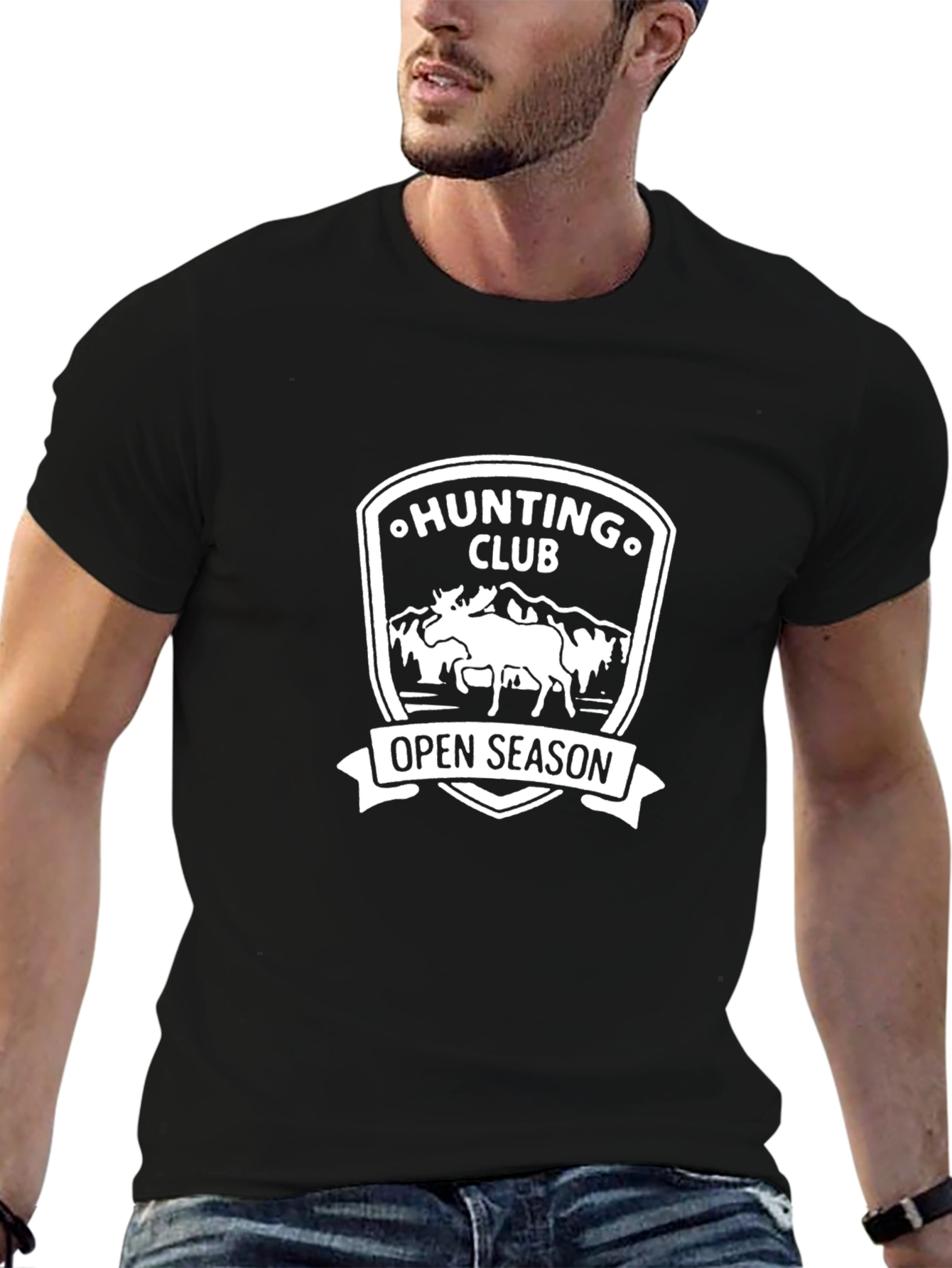 Hunting Club Open Season Black T-Shirt