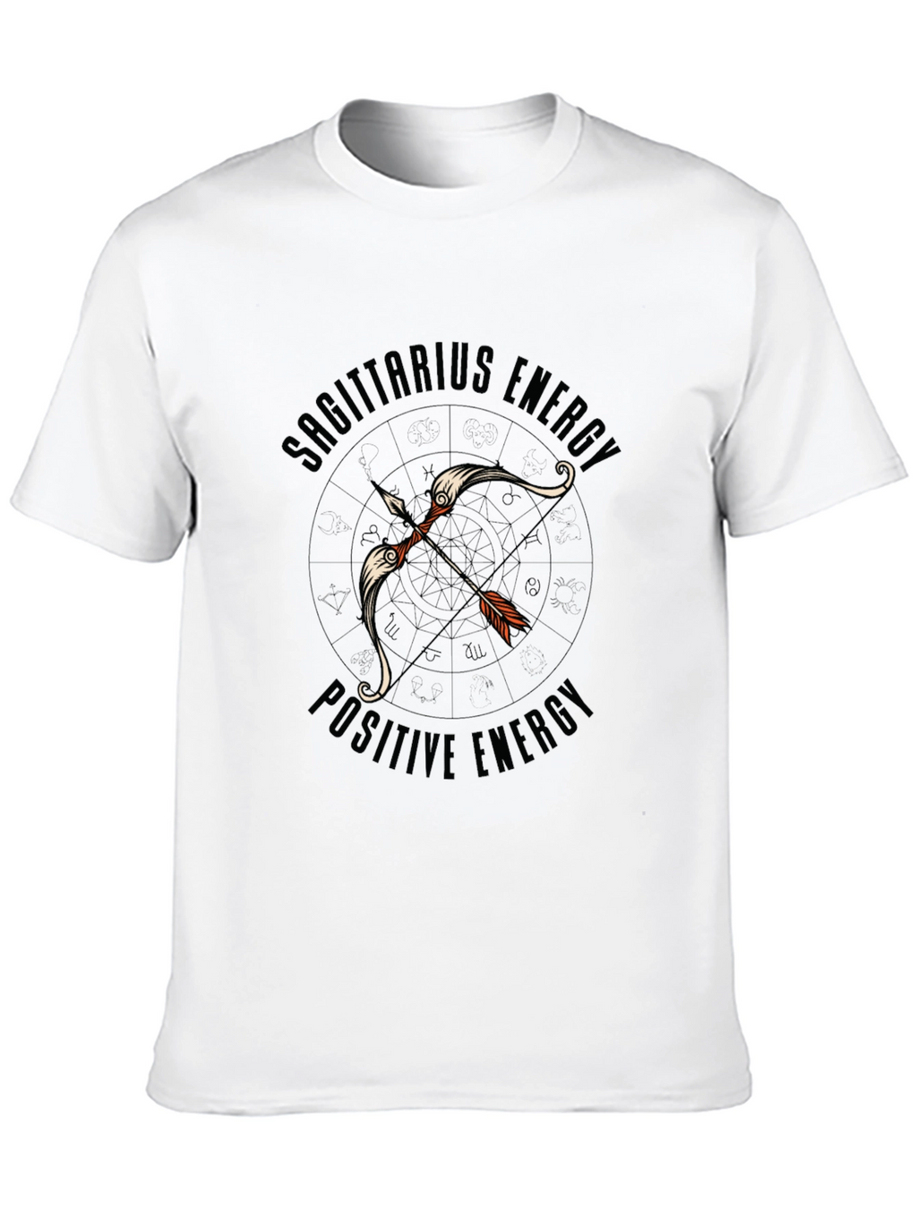 Sagittarius Energy Black Graphic Tee