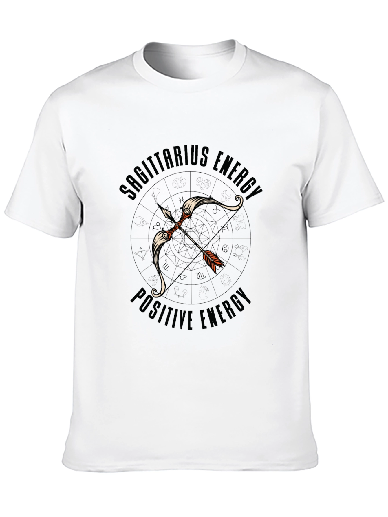 Sagittarius Energy Black Graphic Tee