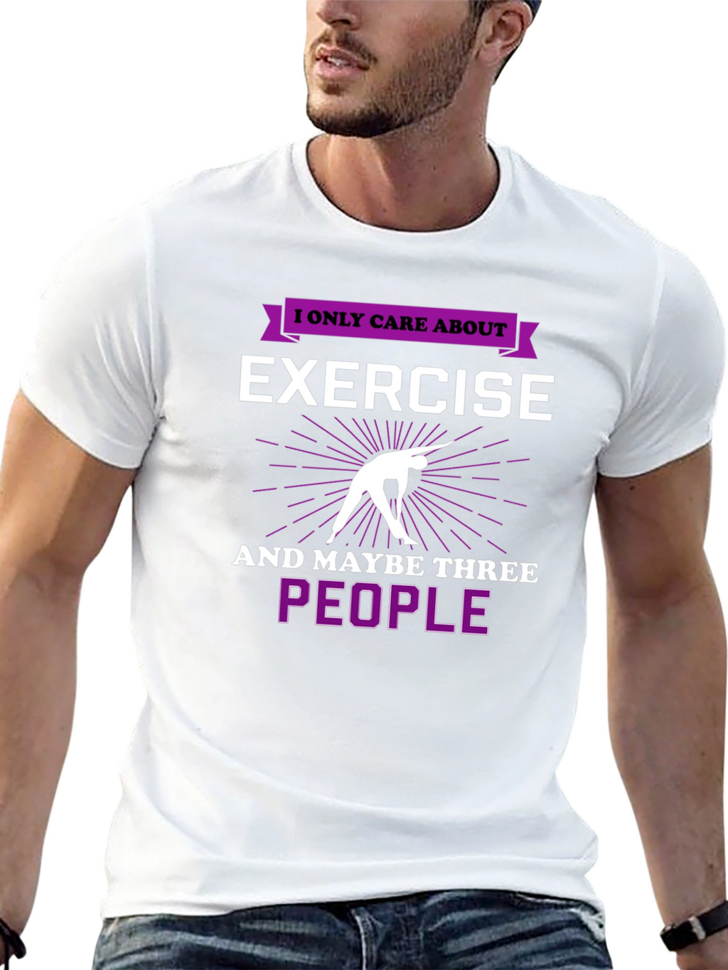 Exercise & People Graphic T-Shirt