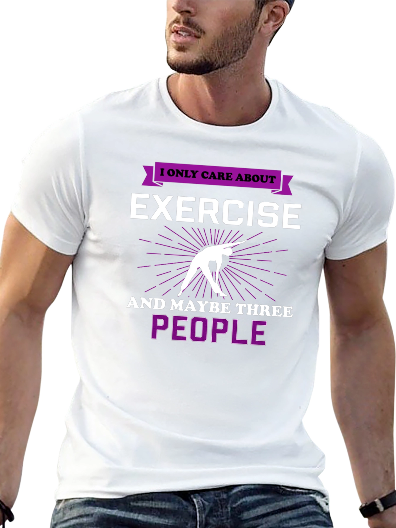 Exercise & People Graphic T-Shirt