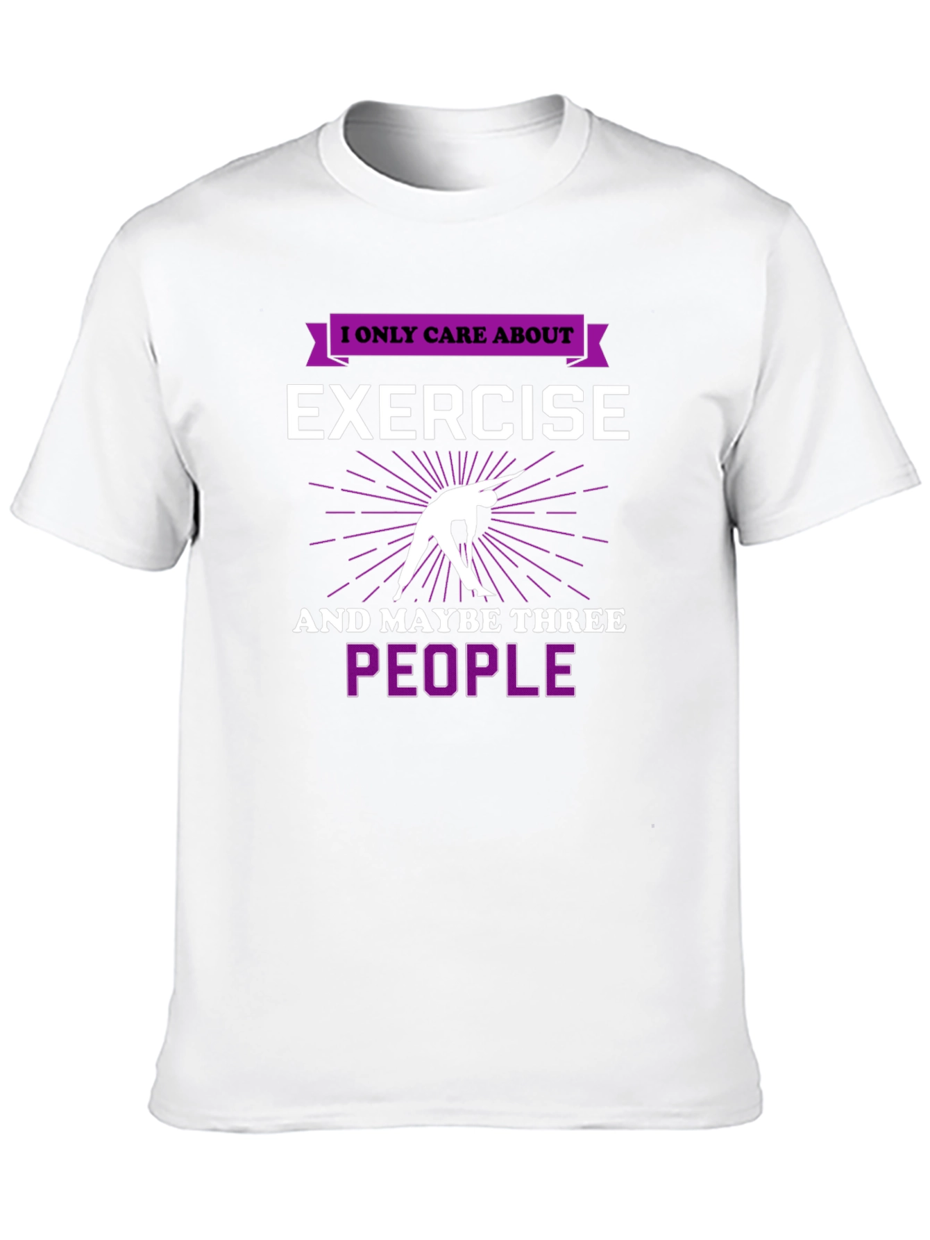 Exercise & People Graphic T-Shirt