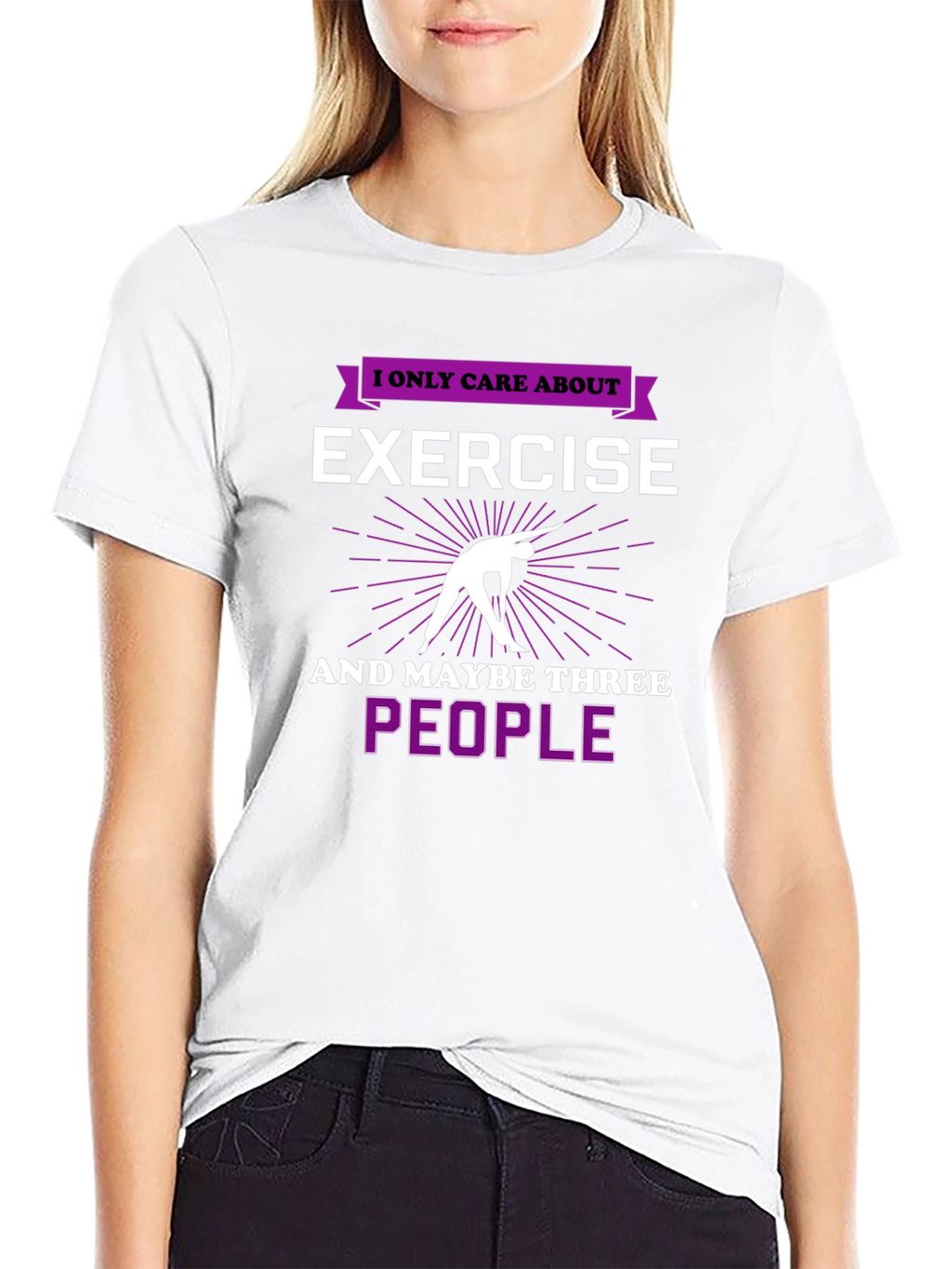 Exercise & People Graphic T-Shirt
