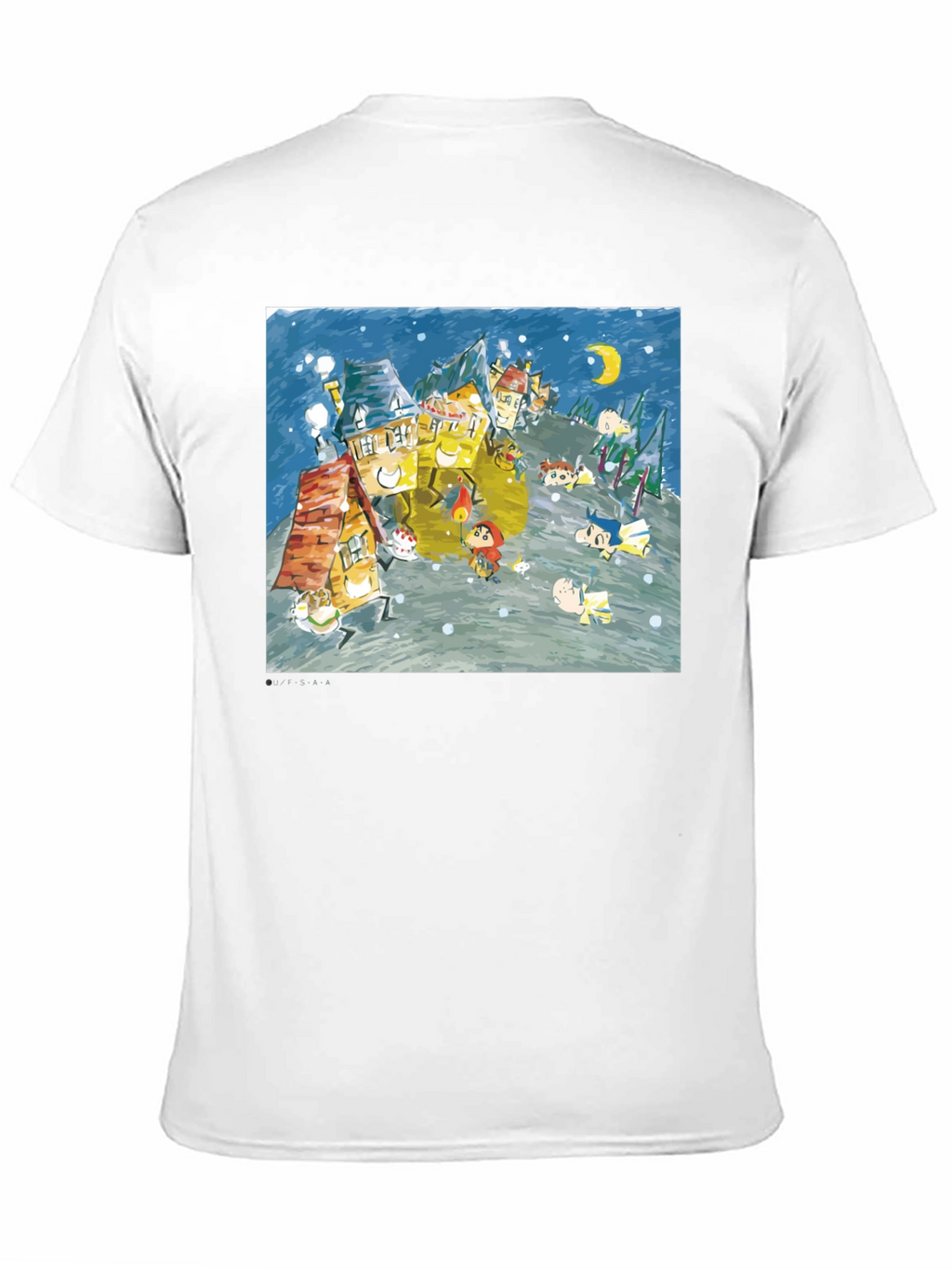 Whimsical Winter Village Graphic Tee