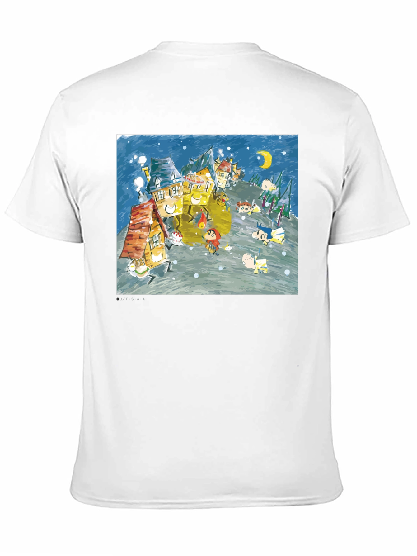 Whimsical Winter Village Graphic Tee