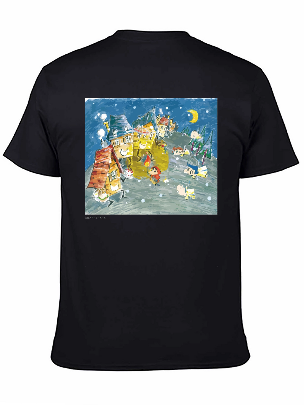 Whimsical Winter Village Graphic Tee