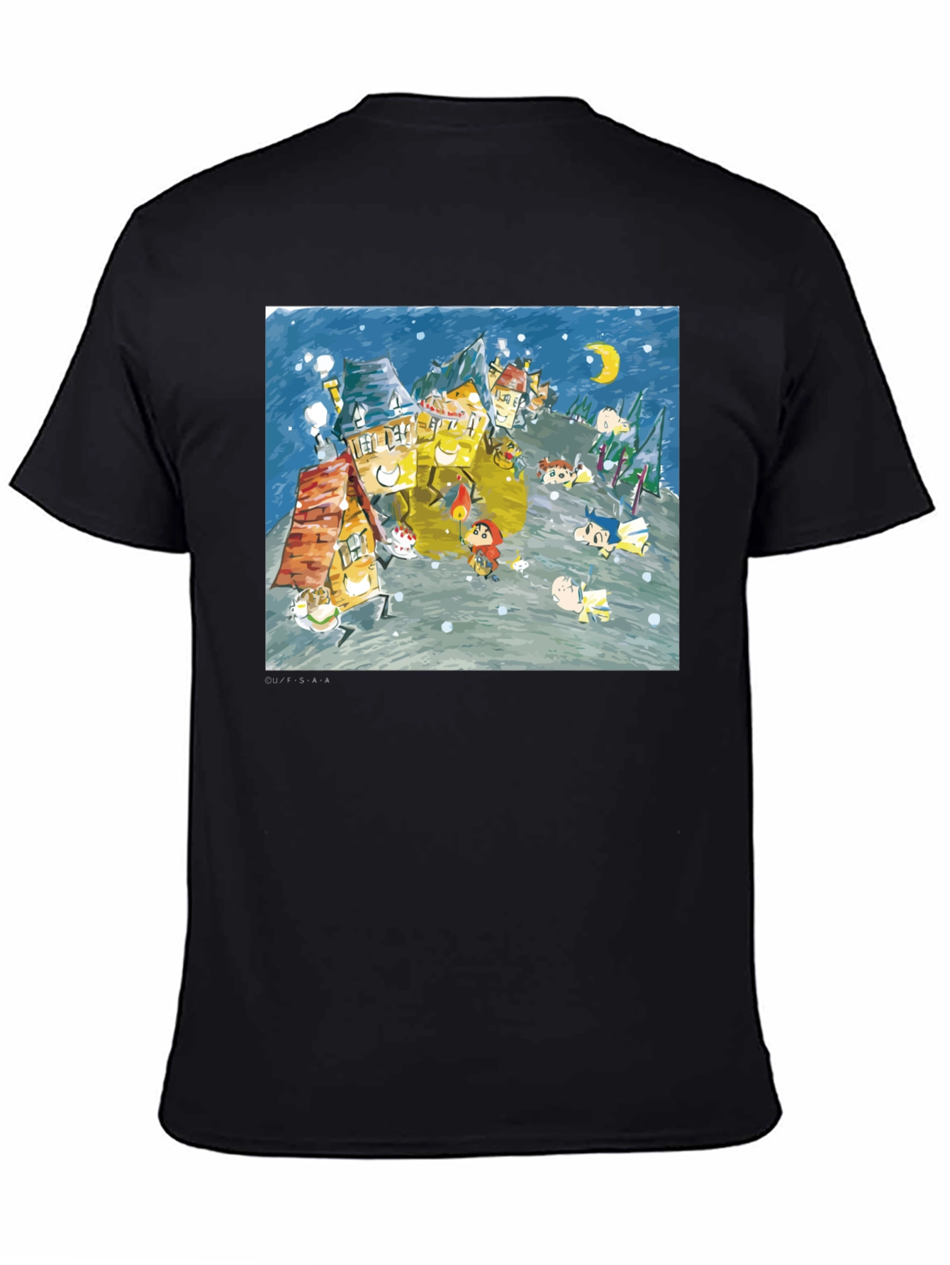 Whimsical Winter Village Graphic Tee