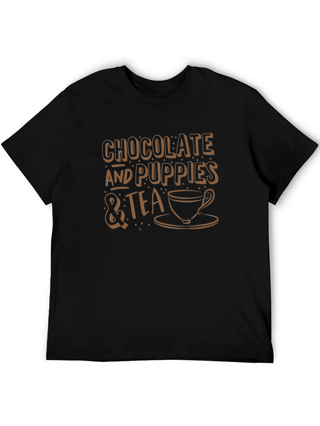 Chocolate Puppies & Tea Graphic T-Shirt