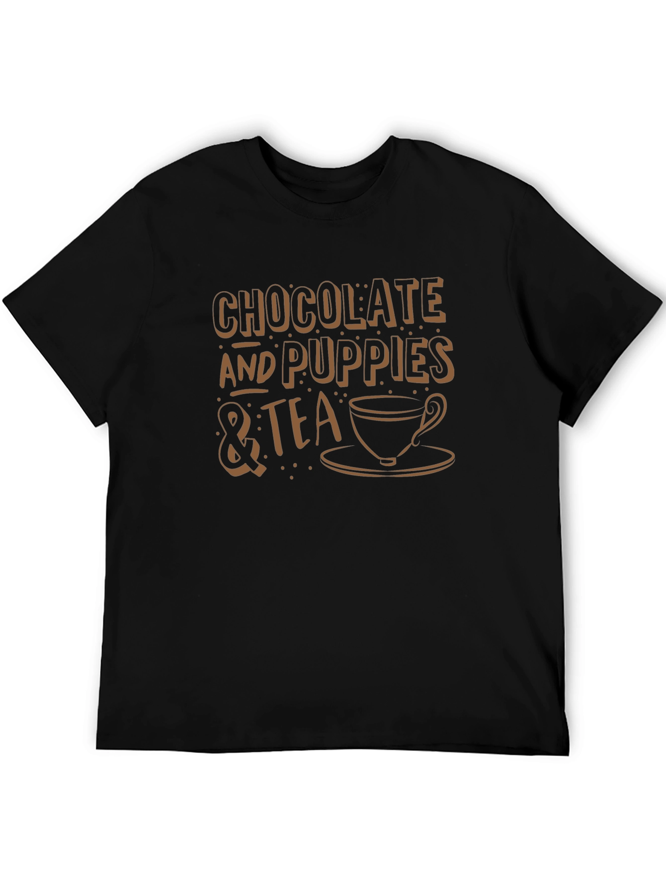 Chocolate Puppies & Tea Graphic T-Shirt