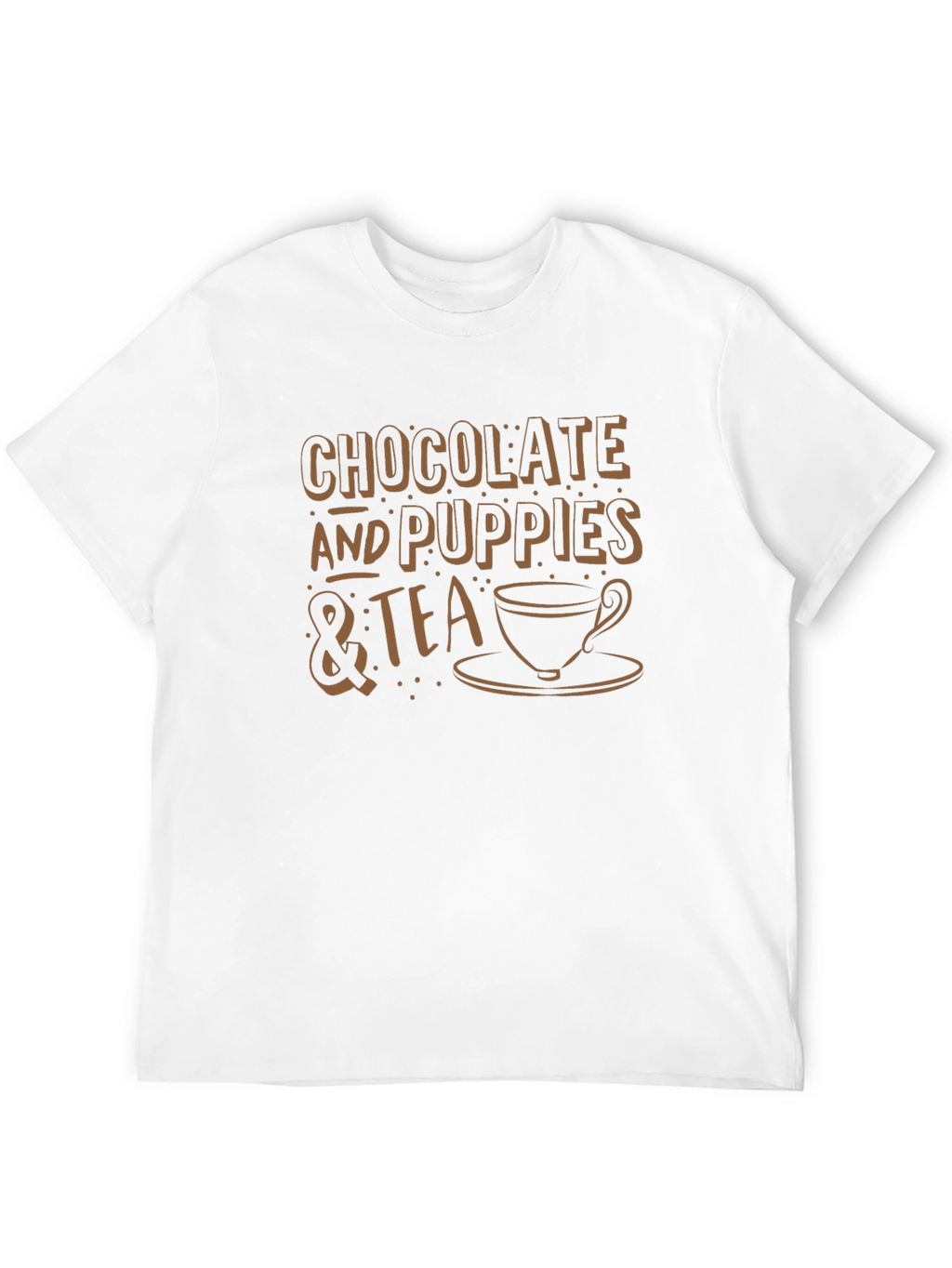 Chocolate Puppies & Tea Graphic T-Shirt