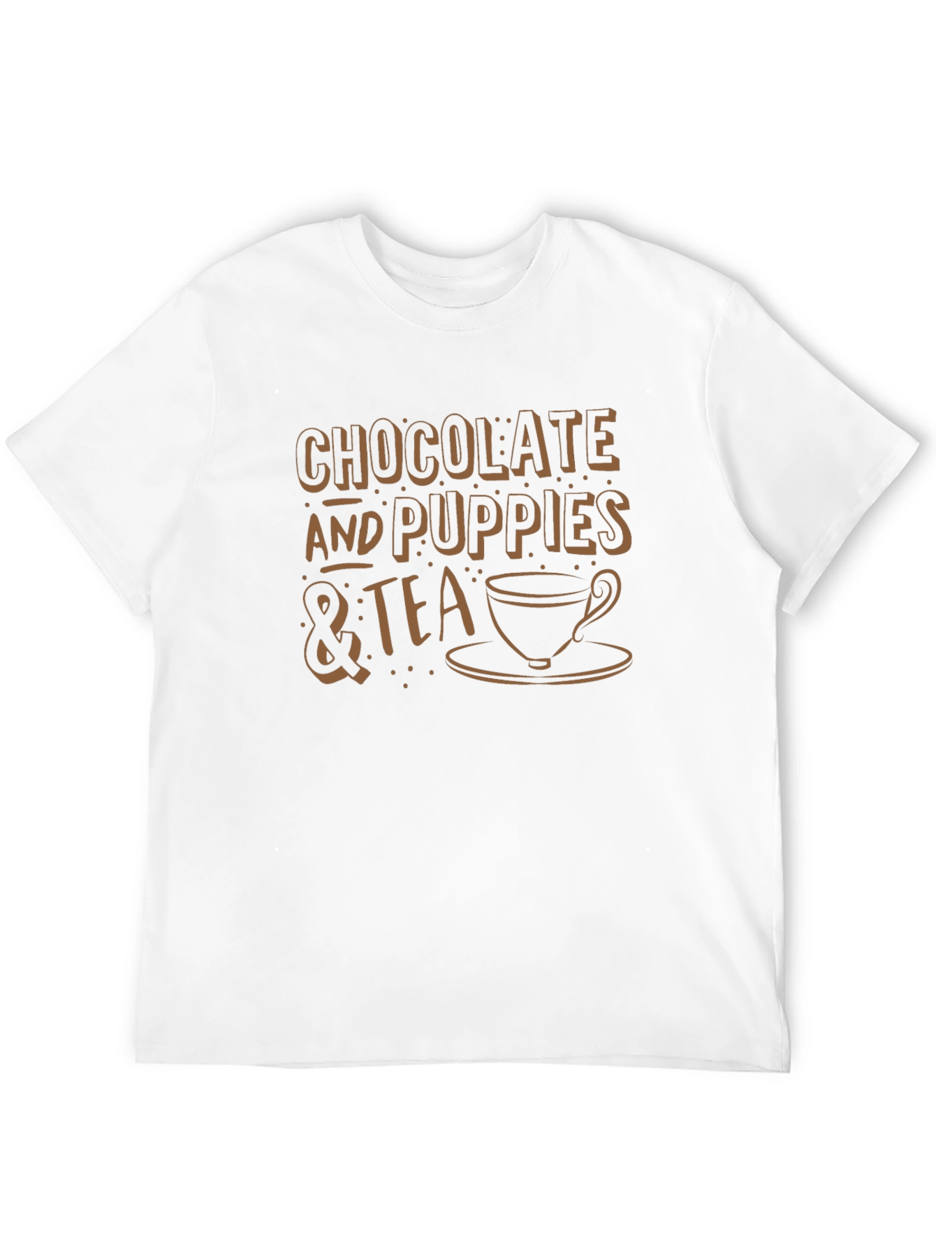 Chocolate Puppies & Tea Graphic T-Shirt