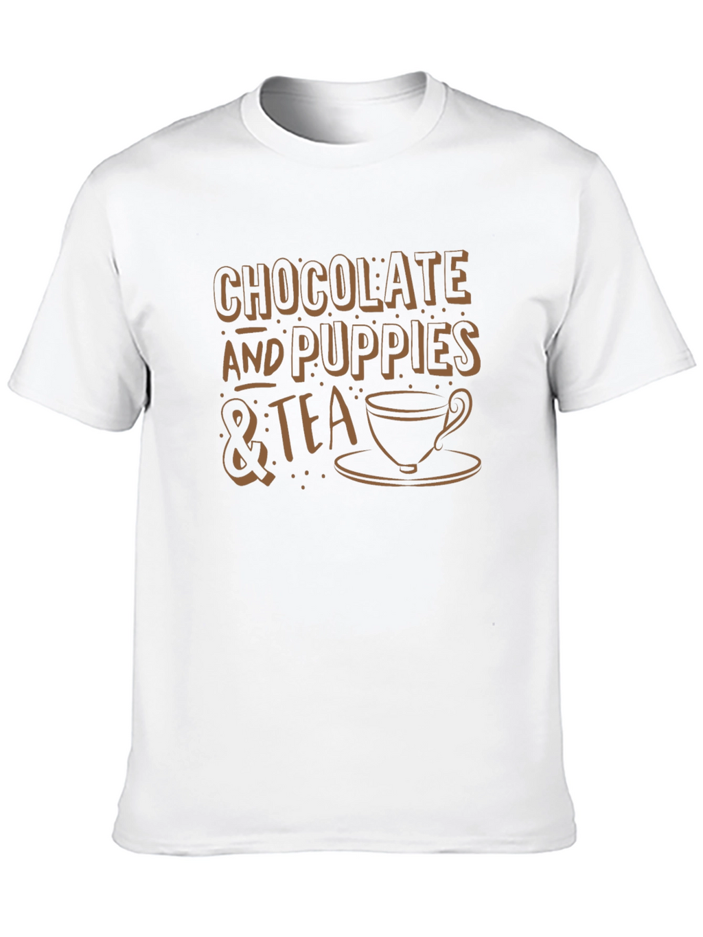 Chocolate Puppies & Tea Graphic T-Shirt