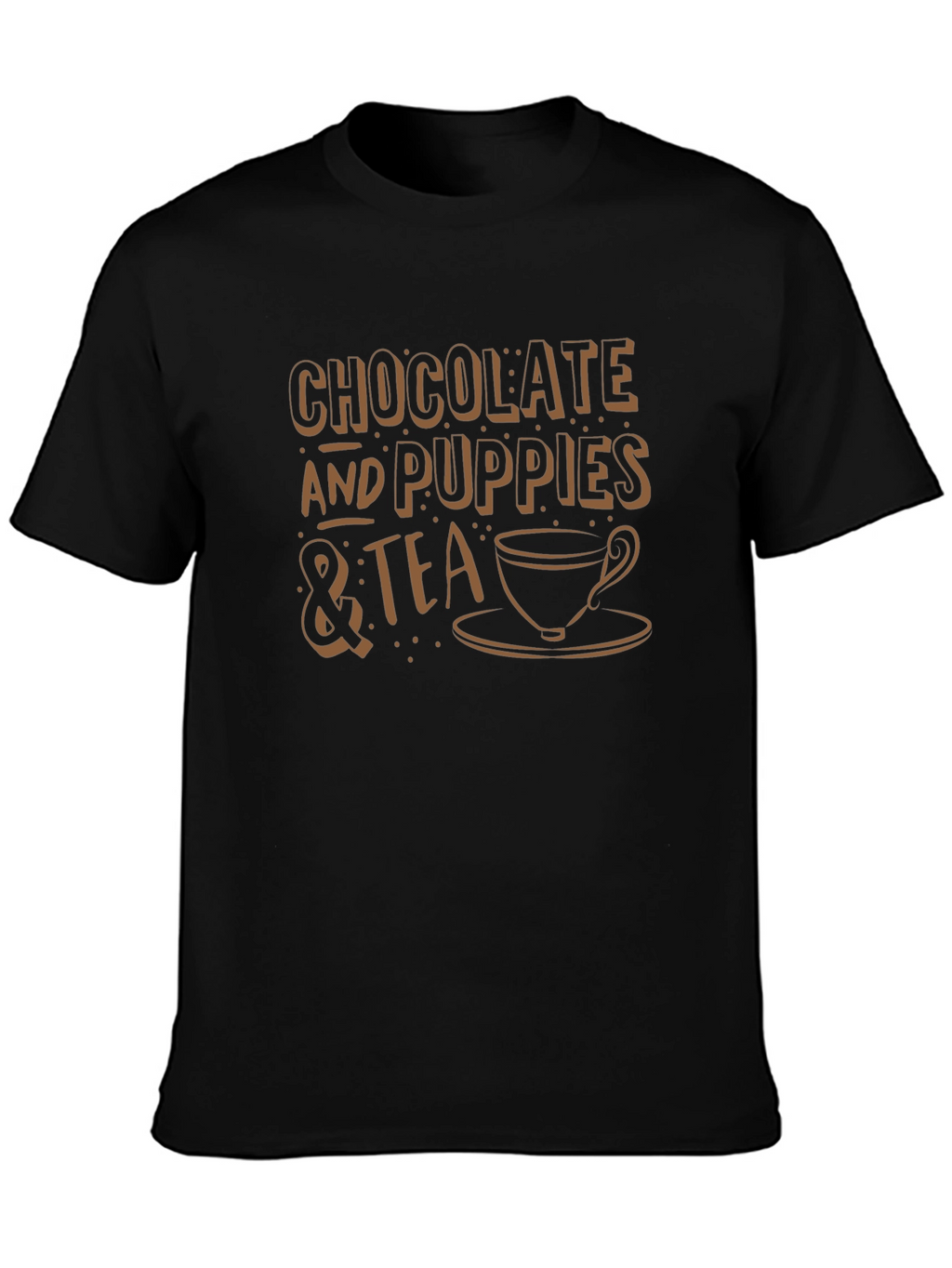 Chocolate Puppies & Tea Graphic T-Shirt