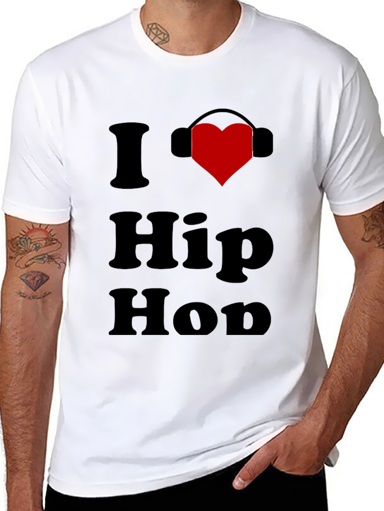 I Love Hip Hop T-Shirt - Music Lover Tee