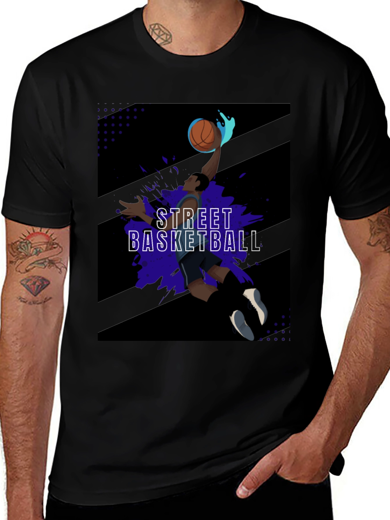 Street Basketball Graphic Tee