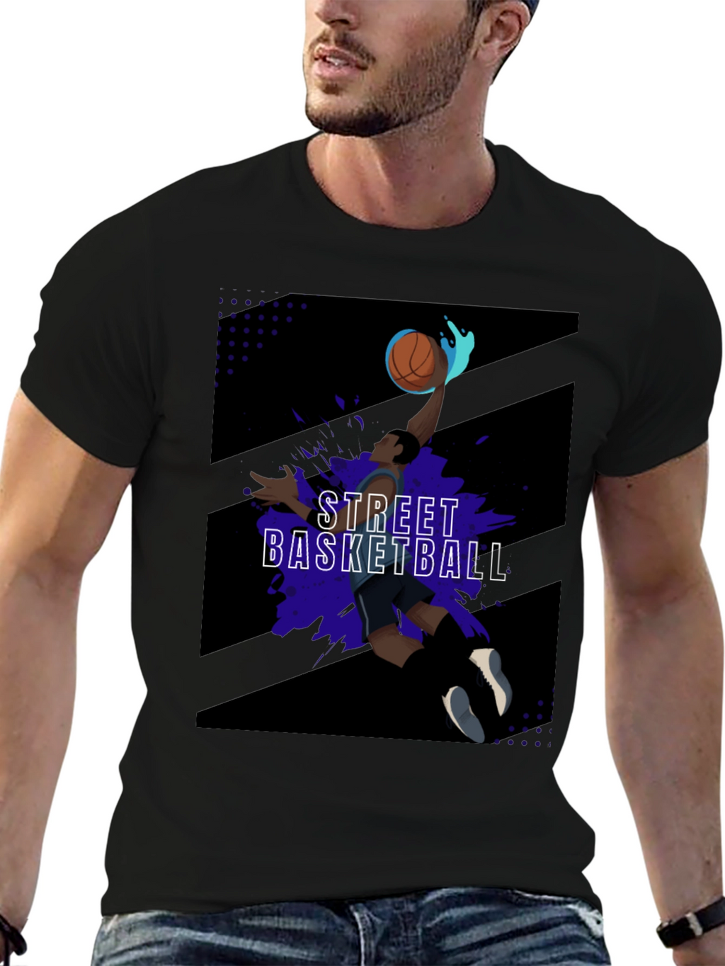 Street Basketball Graphic Tee