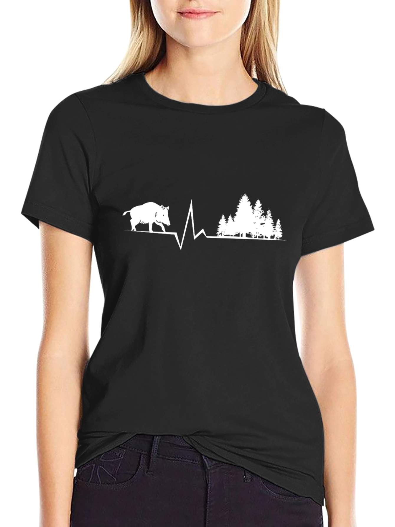 Boar & Forest Heartbeat T-Shirt