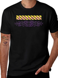 Edgy Graphic Print Crew Neck T-Shirt