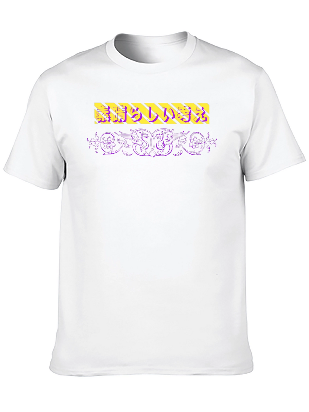 Edgy Graphic Print Crew Neck T-Shirt
