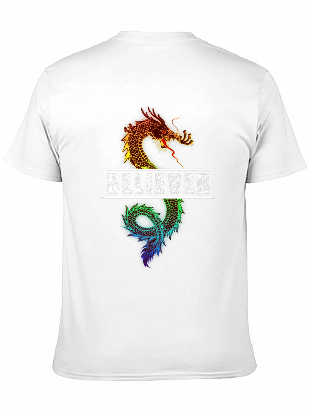 Believer Dragon Graphic Tee - Black