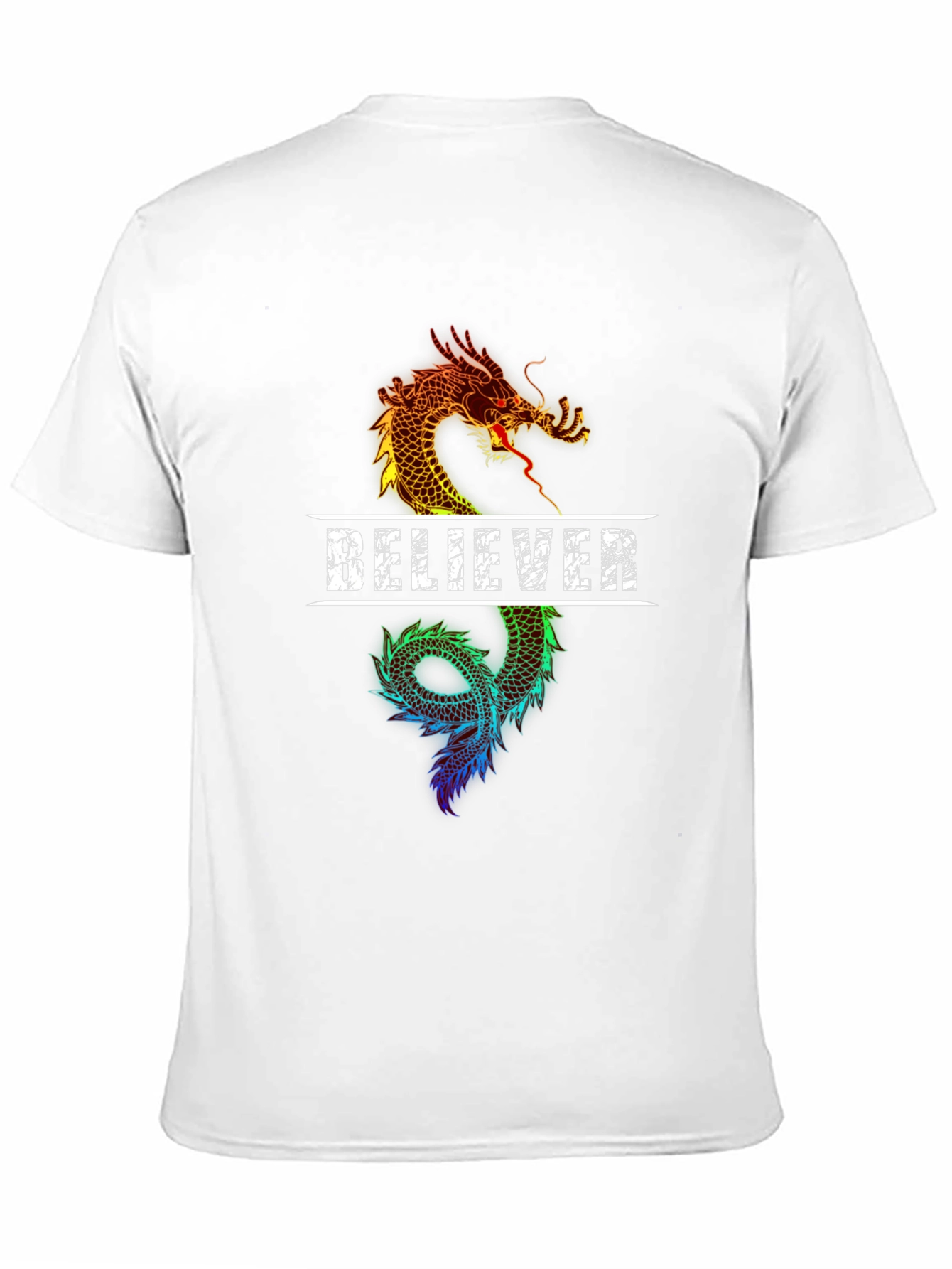 Believer Dragon Graphic Tee - Black