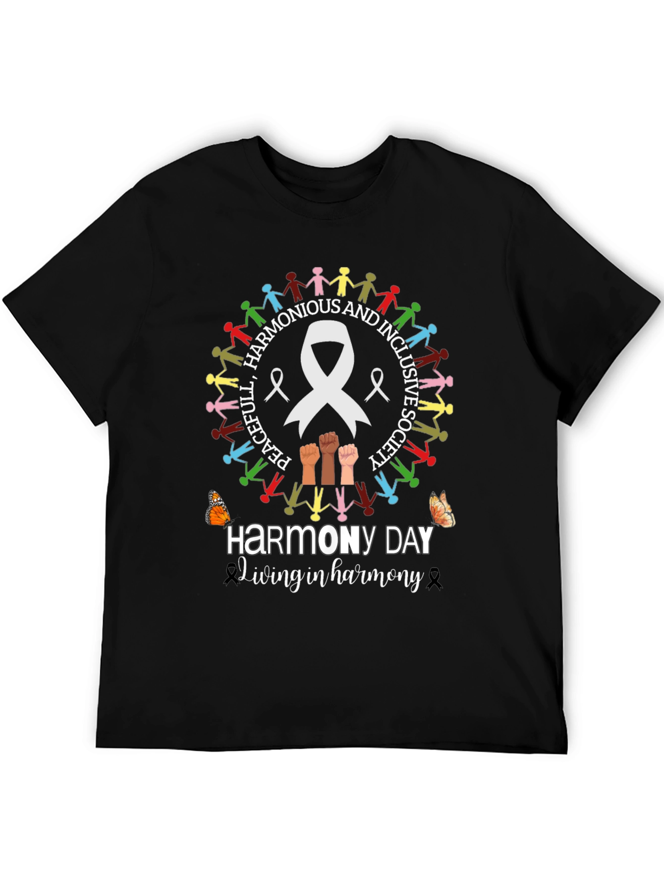 Harmony Day T-Shirt - Peaceful and Inclusive Society Tee