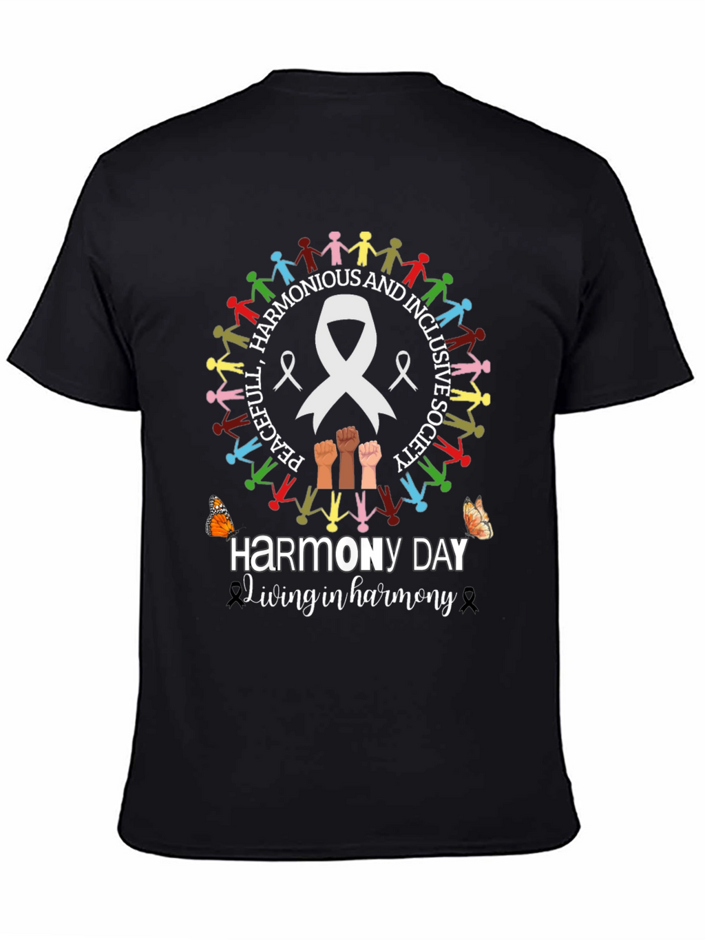 Harmony Day T-Shirt - Peaceful and Inclusive Society Tee