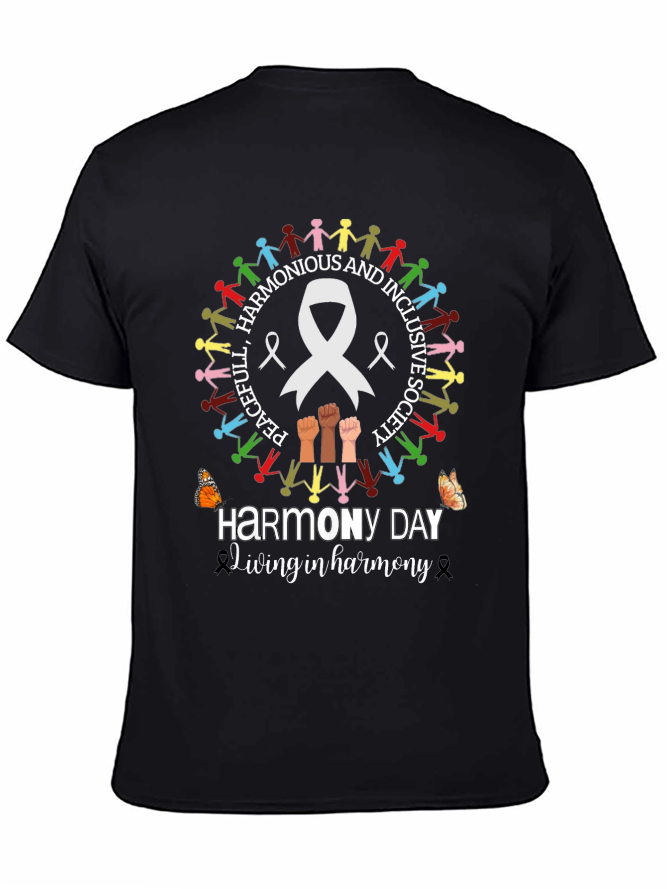 Harmony Day T-Shirt - Peaceful and Inclusive Society Tee