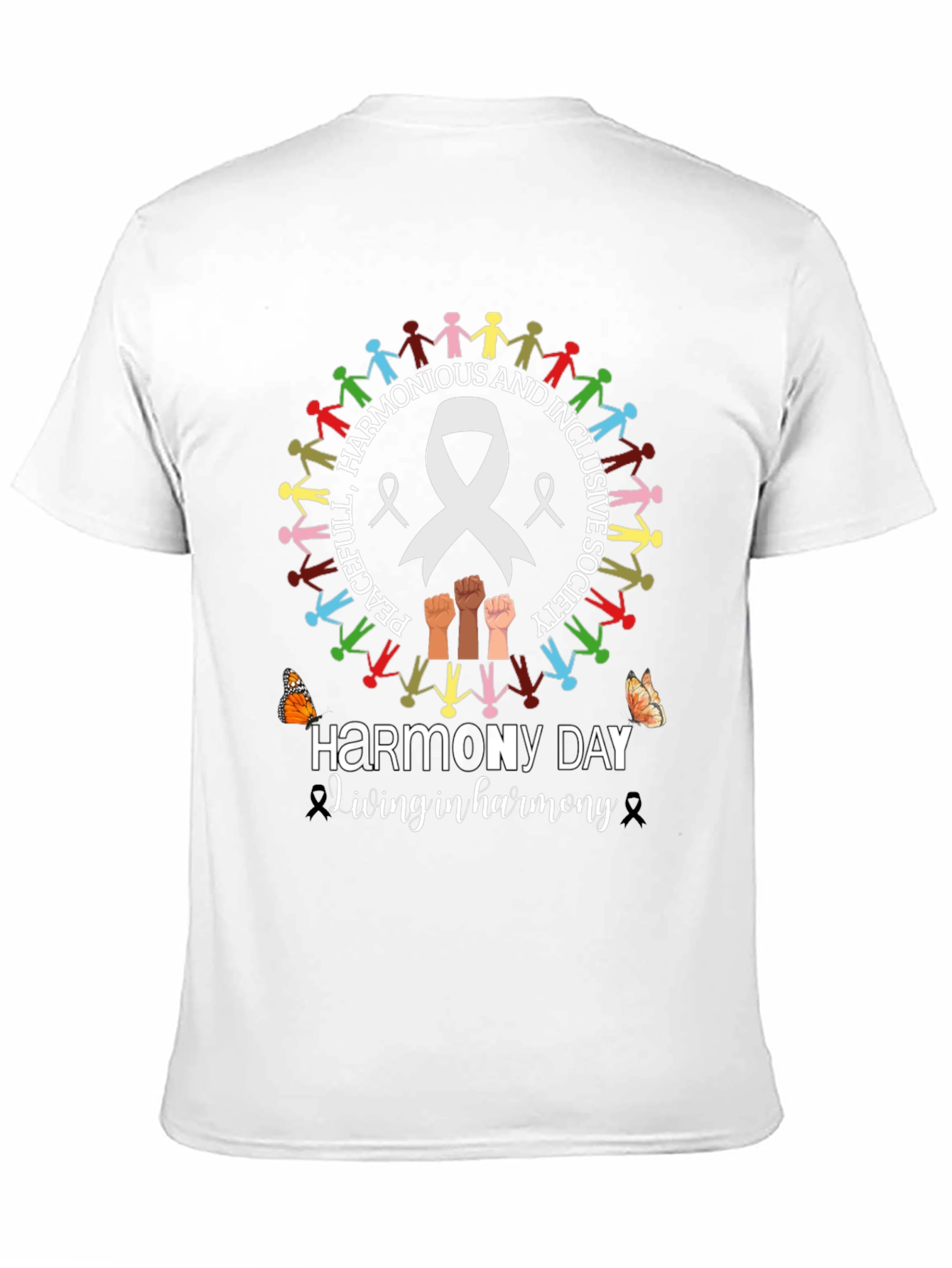 Harmony Day T-Shirt - Peaceful and Inclusive Society Tee