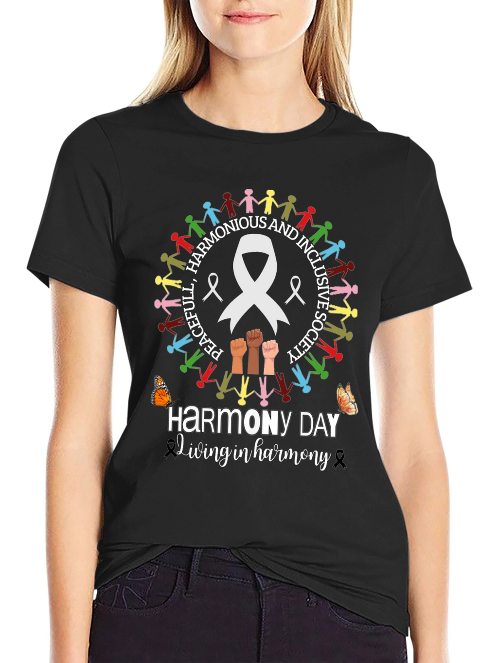 Harmony Day T-Shirt - Peaceful and Inclusive Society Tee