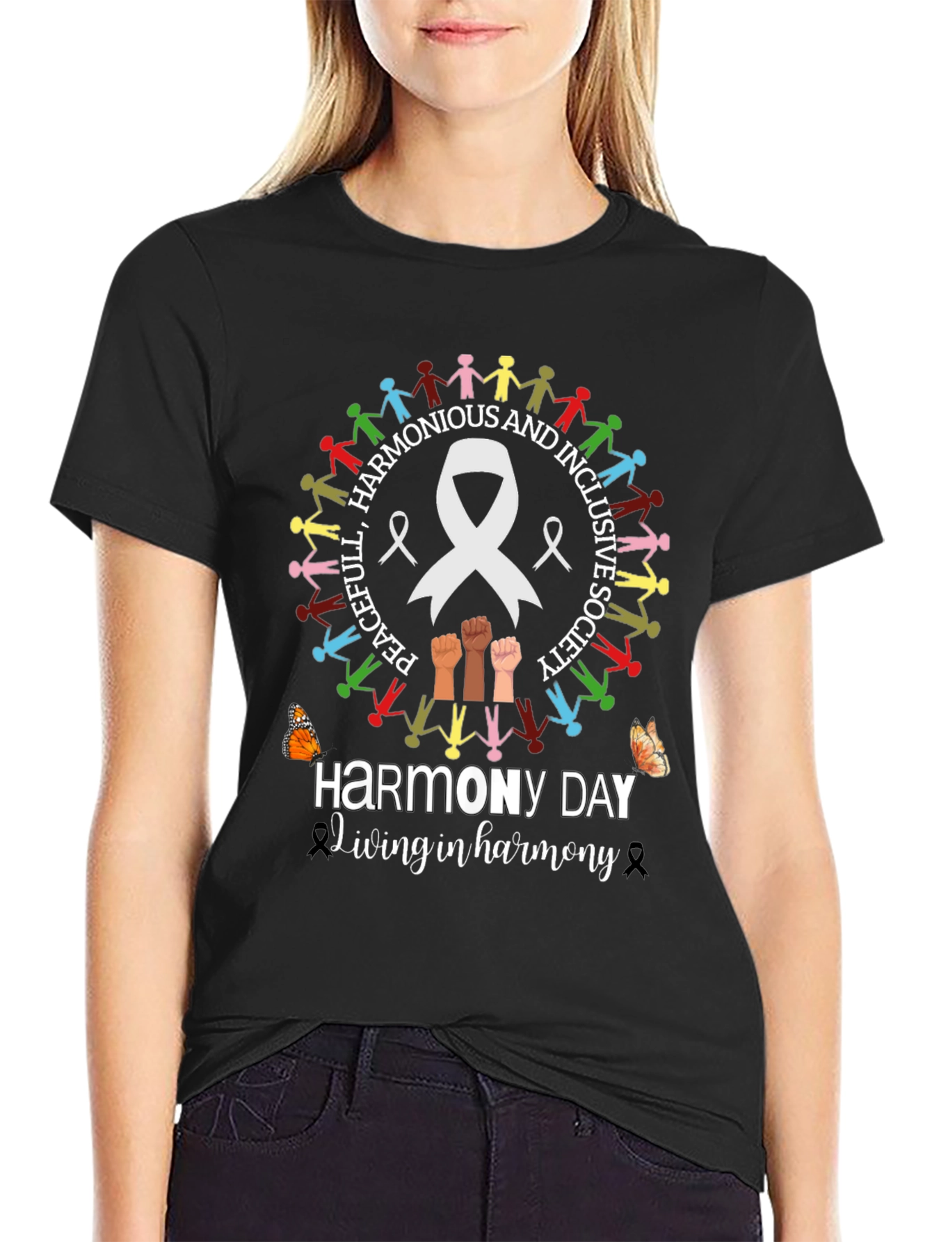 Harmony Day T-Shirt - Peaceful and Inclusive Society Tee