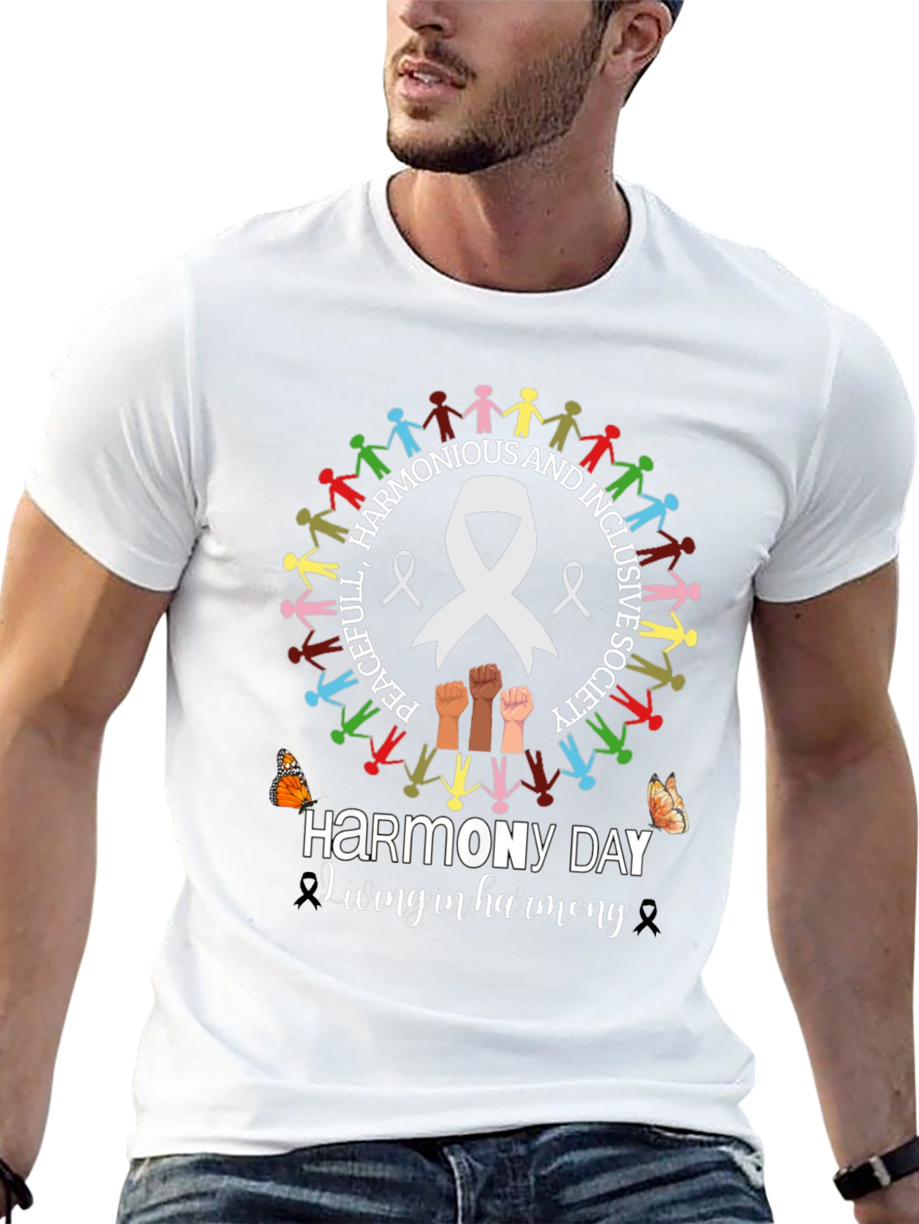 Harmony Day T-Shirt - Peaceful and Inclusive Society Tee