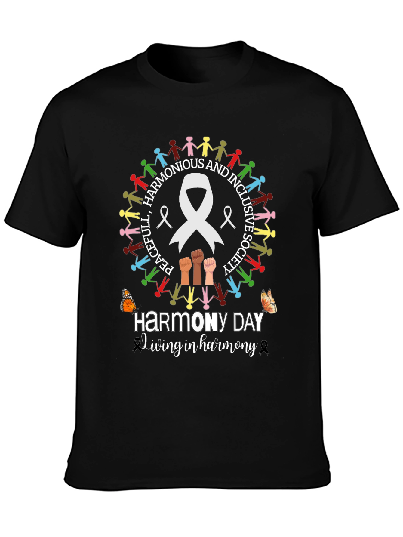 Harmony Day T-Shirt - Peaceful and Inclusive Society Tee