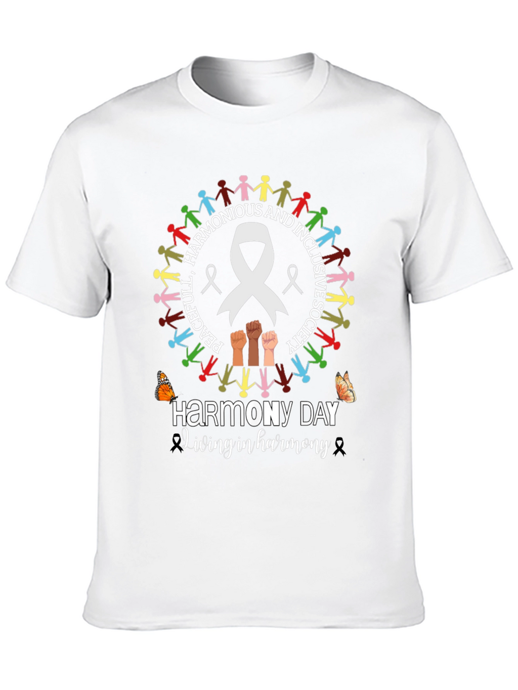 Harmony Day T-Shirt - Peaceful and Inclusive Society Tee