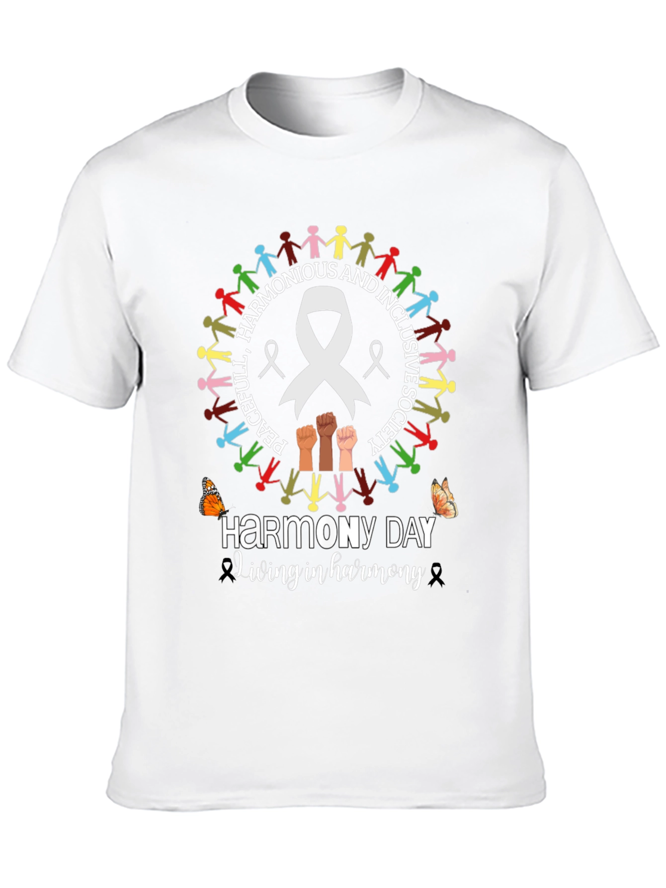 Harmony Day T-Shirt - Peaceful and Inclusive Society Tee