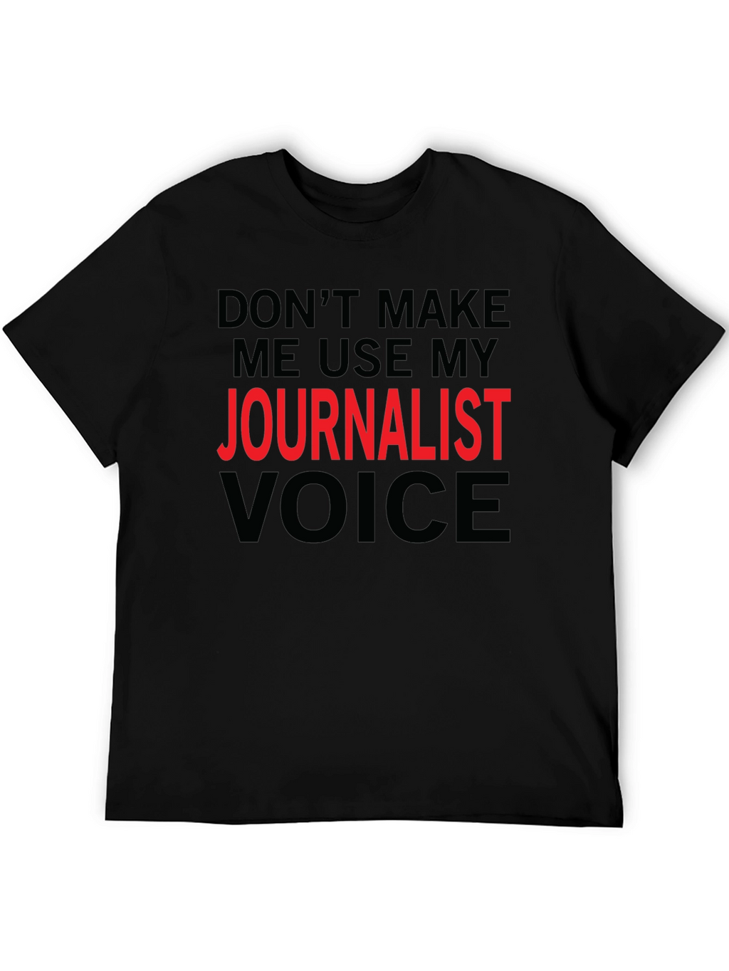 Journalist Voice Graphic Tee - Black