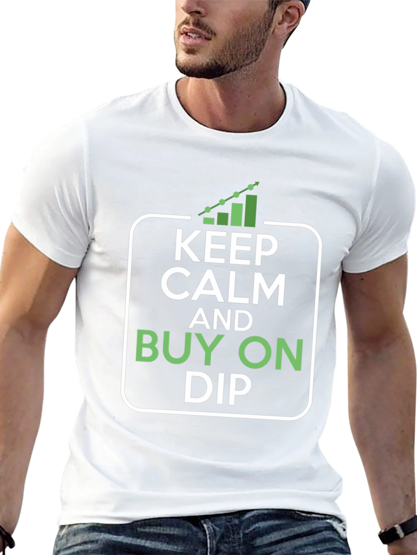 Keep Calm and Buy On Dip - Crypto T-Shirt