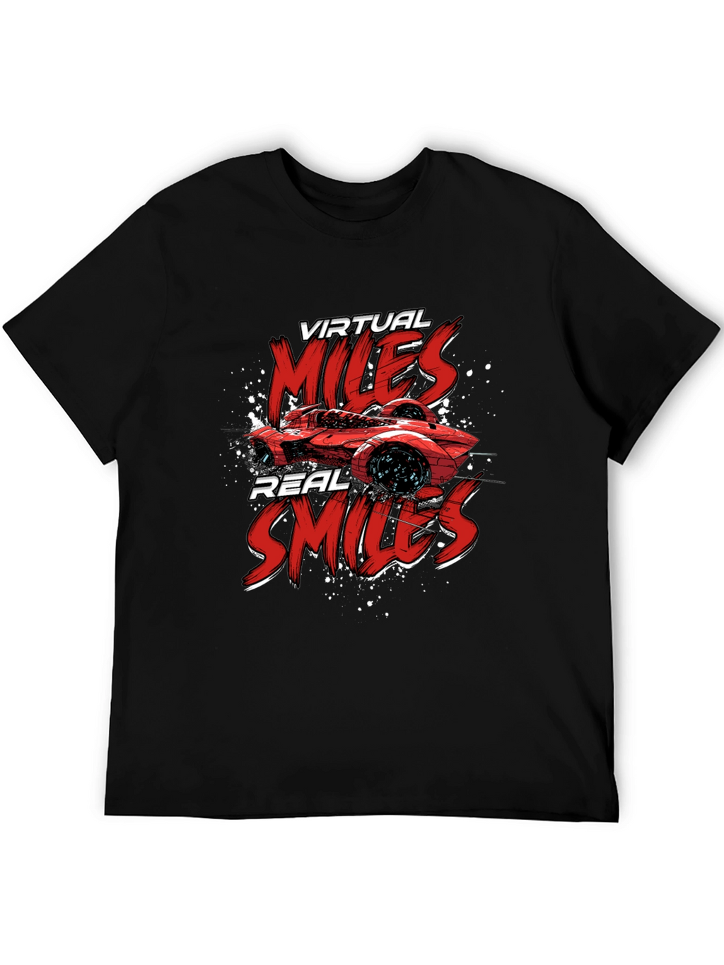 Virtual Miles Real Smiles Graphic Tee