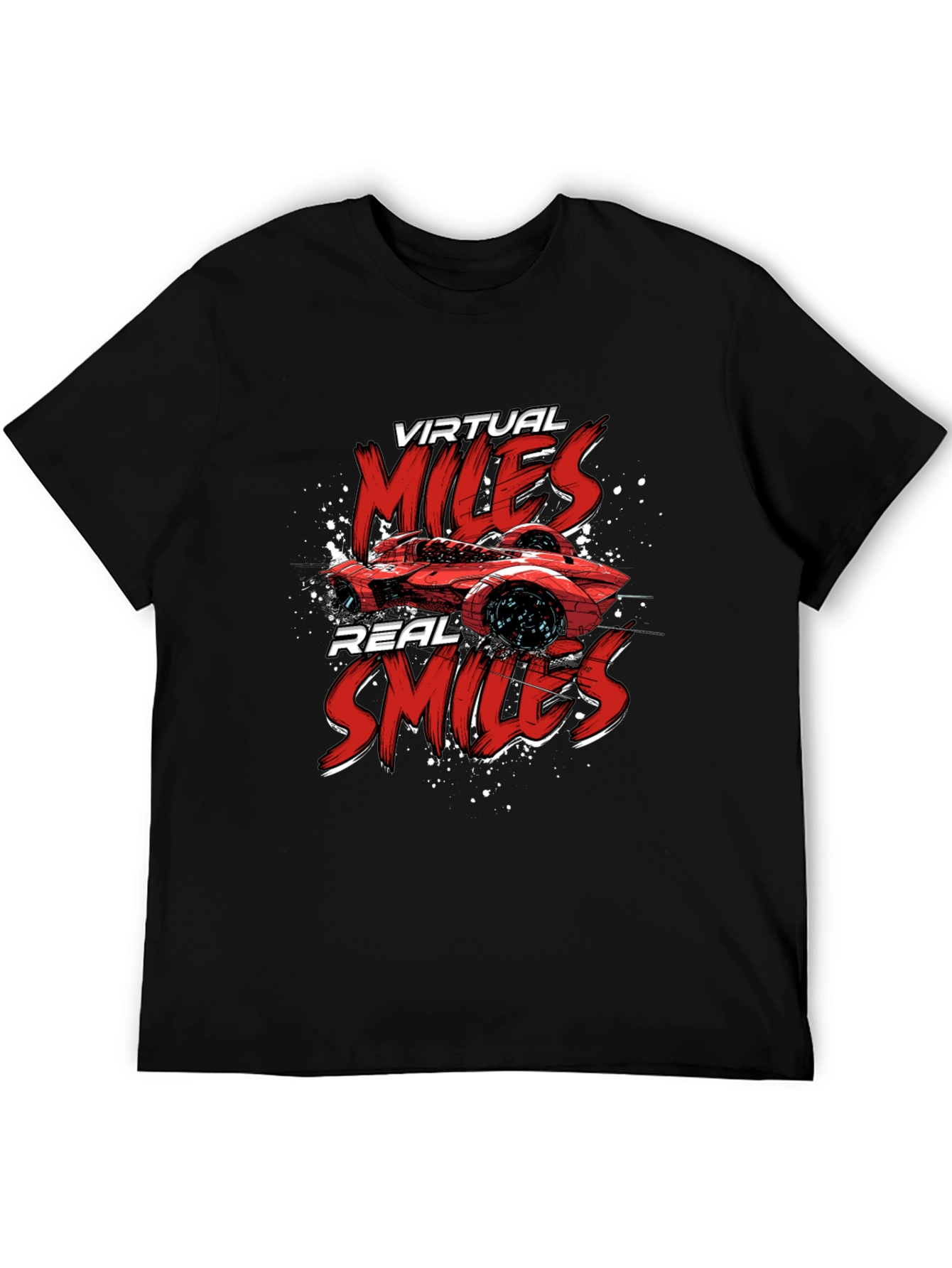 Virtual Miles Real Smiles Graphic Tee