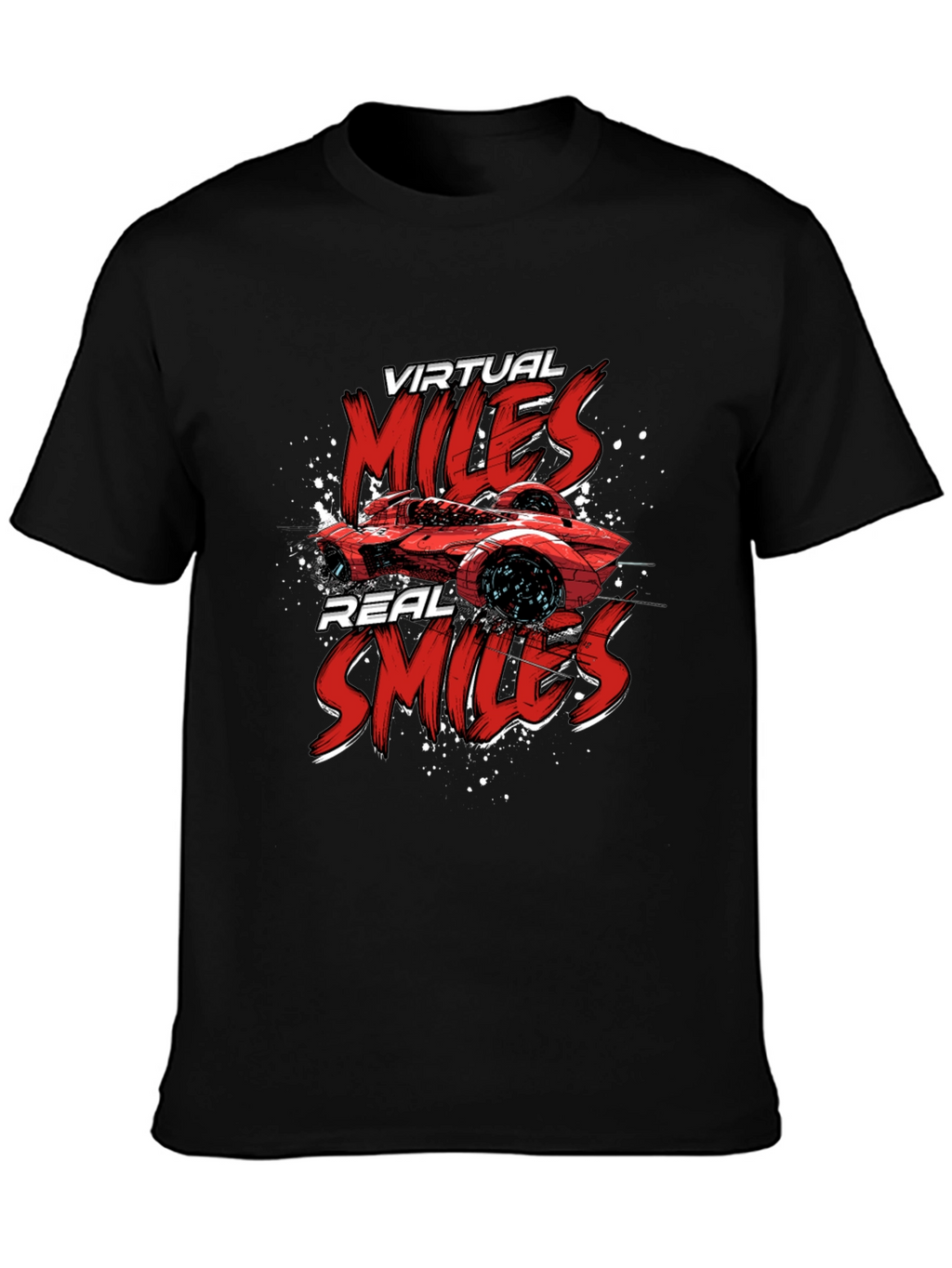 Virtual Miles Real Smiles Graphic Tee