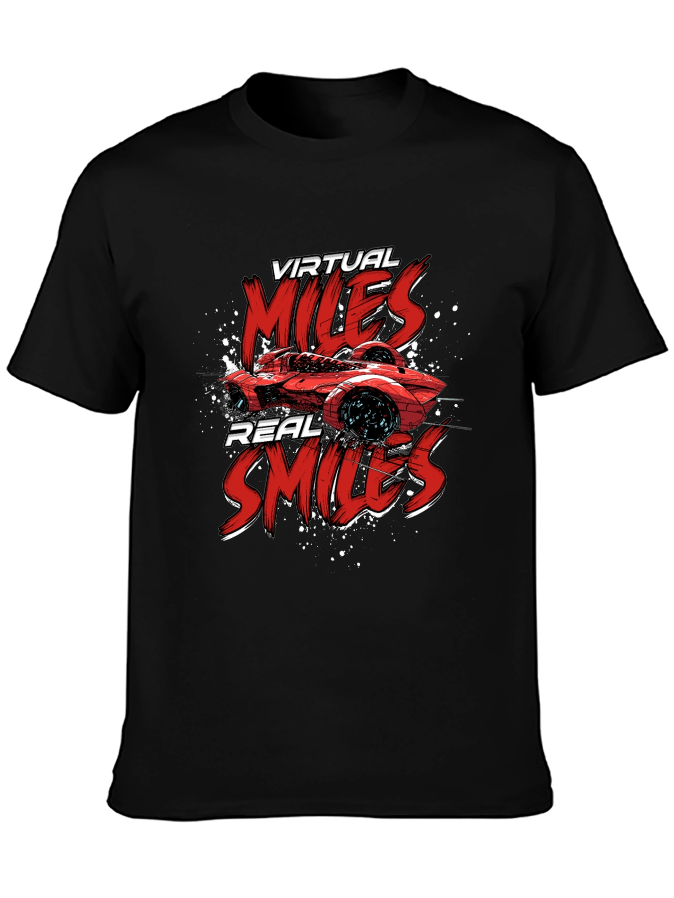 Virtual Miles Real Smiles Graphic Tee