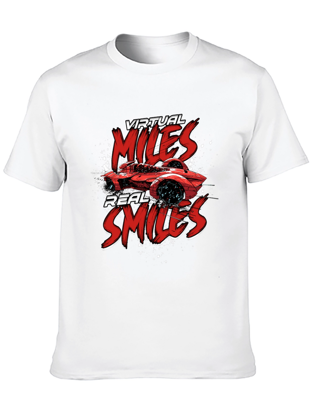 Virtual Miles Real Smiles Graphic Tee