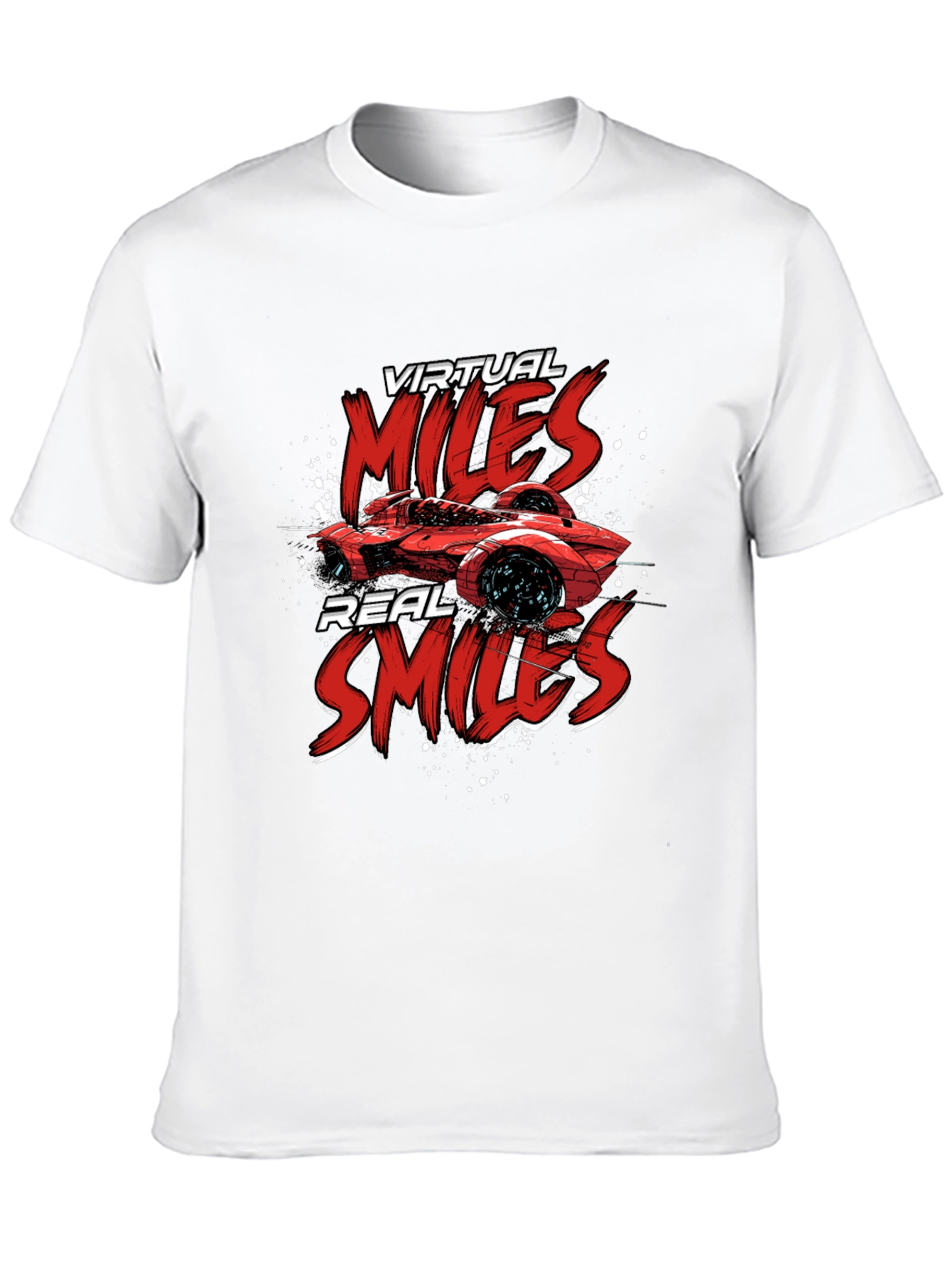 Virtual Miles Real Smiles Graphic Tee
