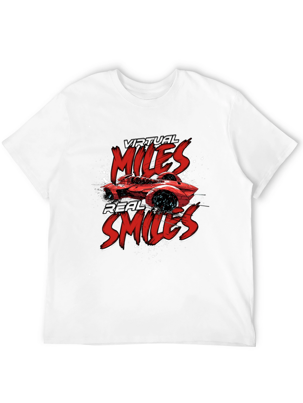 Virtual Miles Real Smiles Graphic Tee