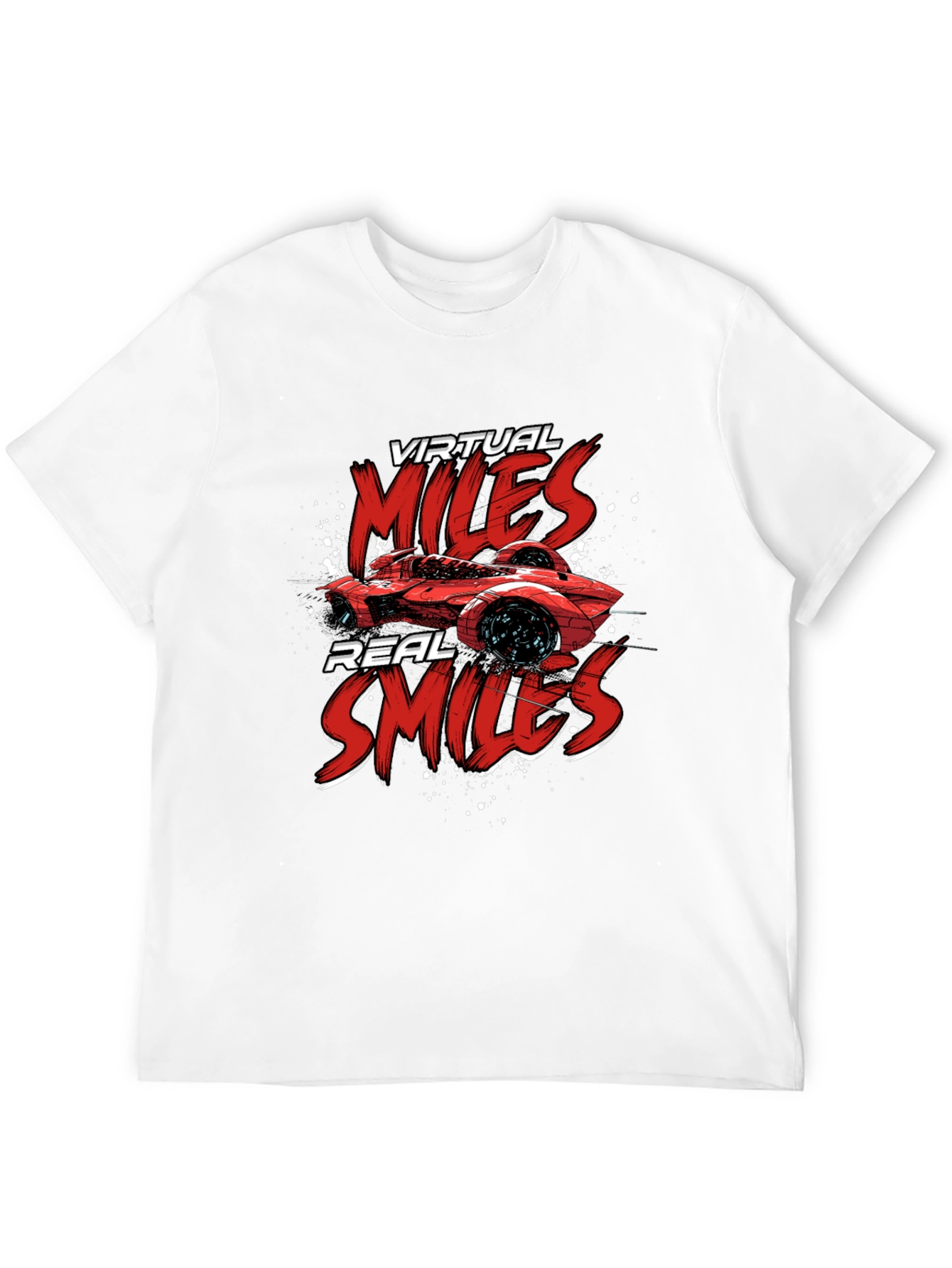 Virtual Miles Real Smiles Graphic Tee