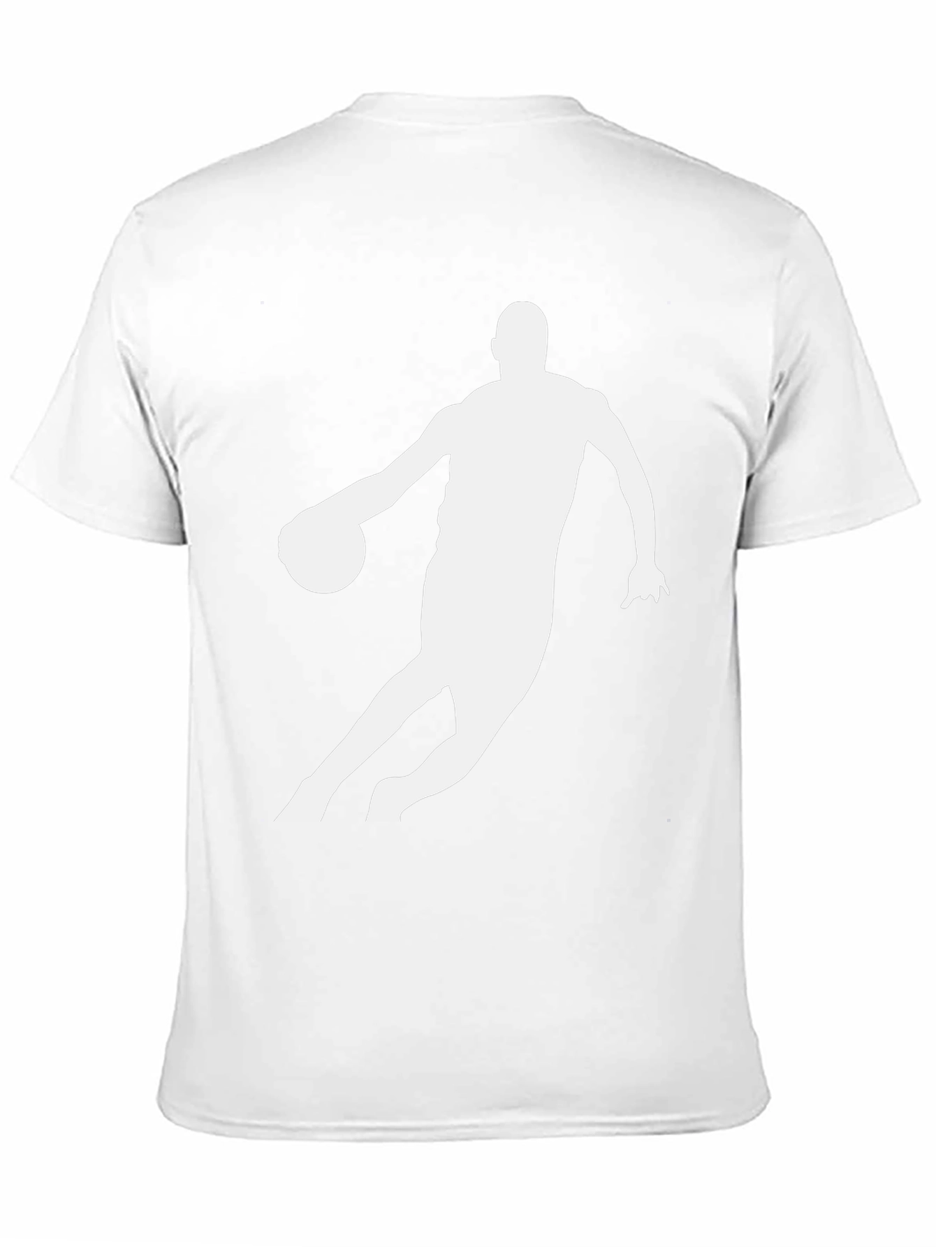 Basketball Player Graphic Tee - Black Cotton