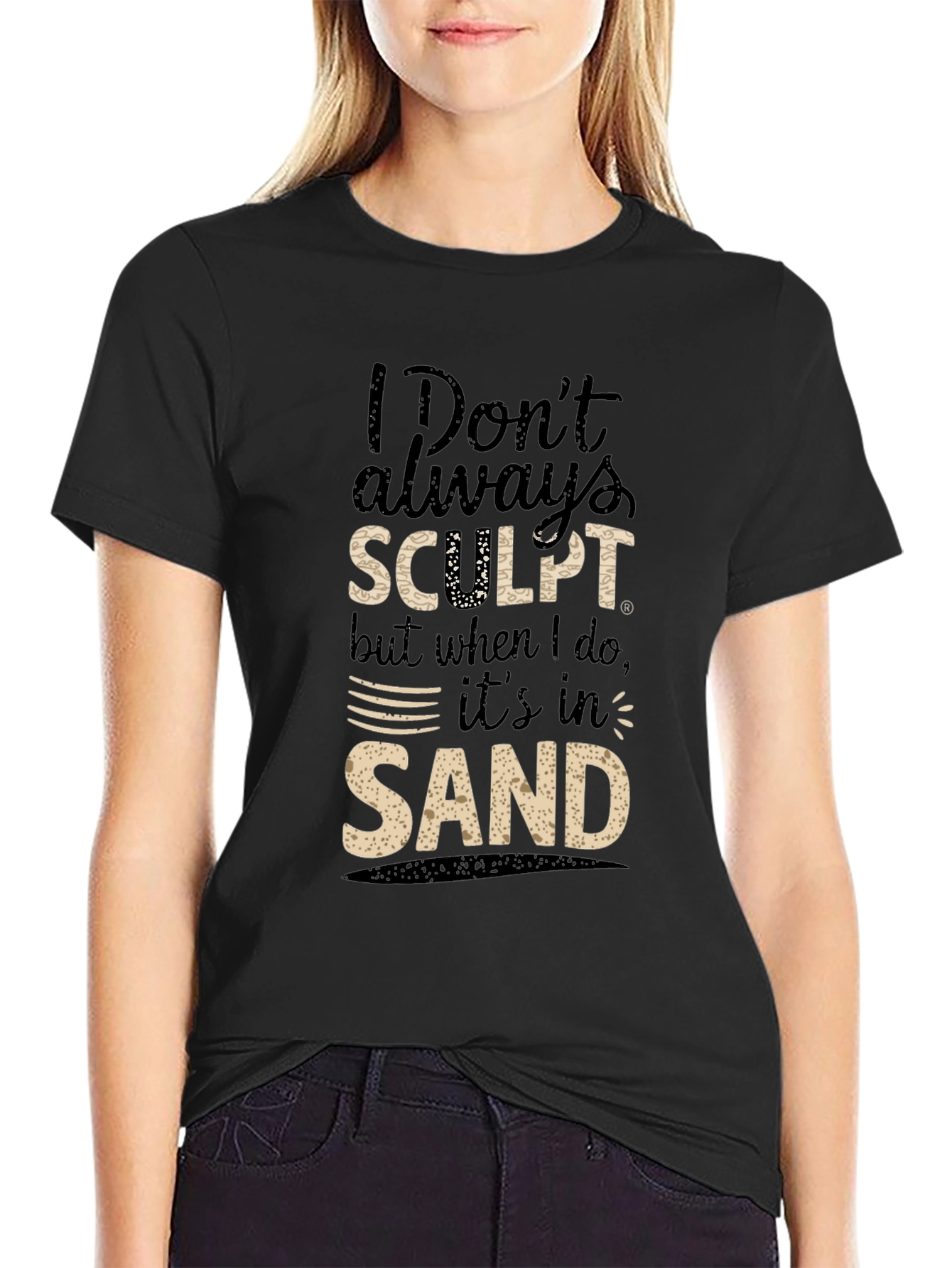 Funny Sand Sculpting Graphic T-Shirt